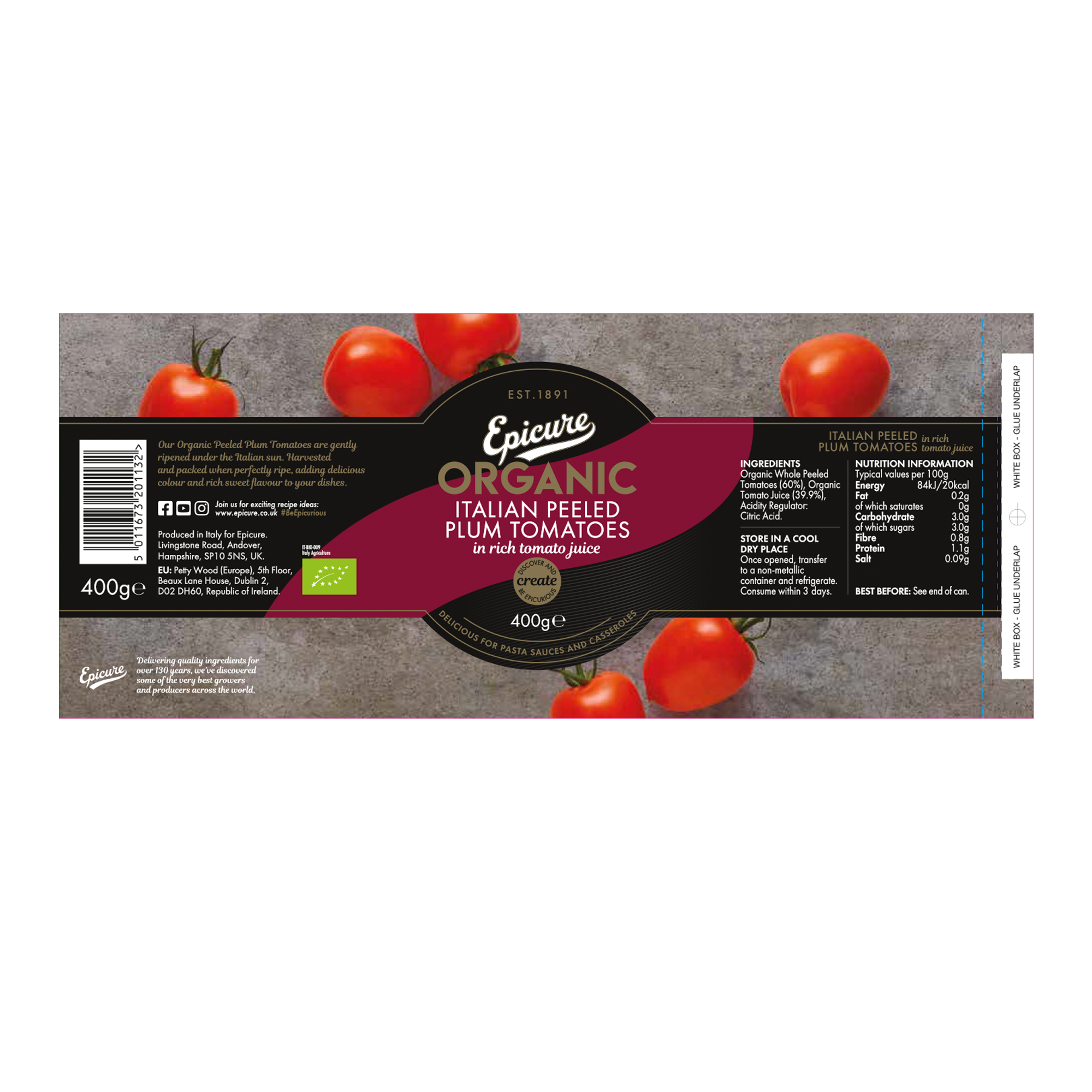 ORG PEELED PLUM ITALIAN TOMATOES