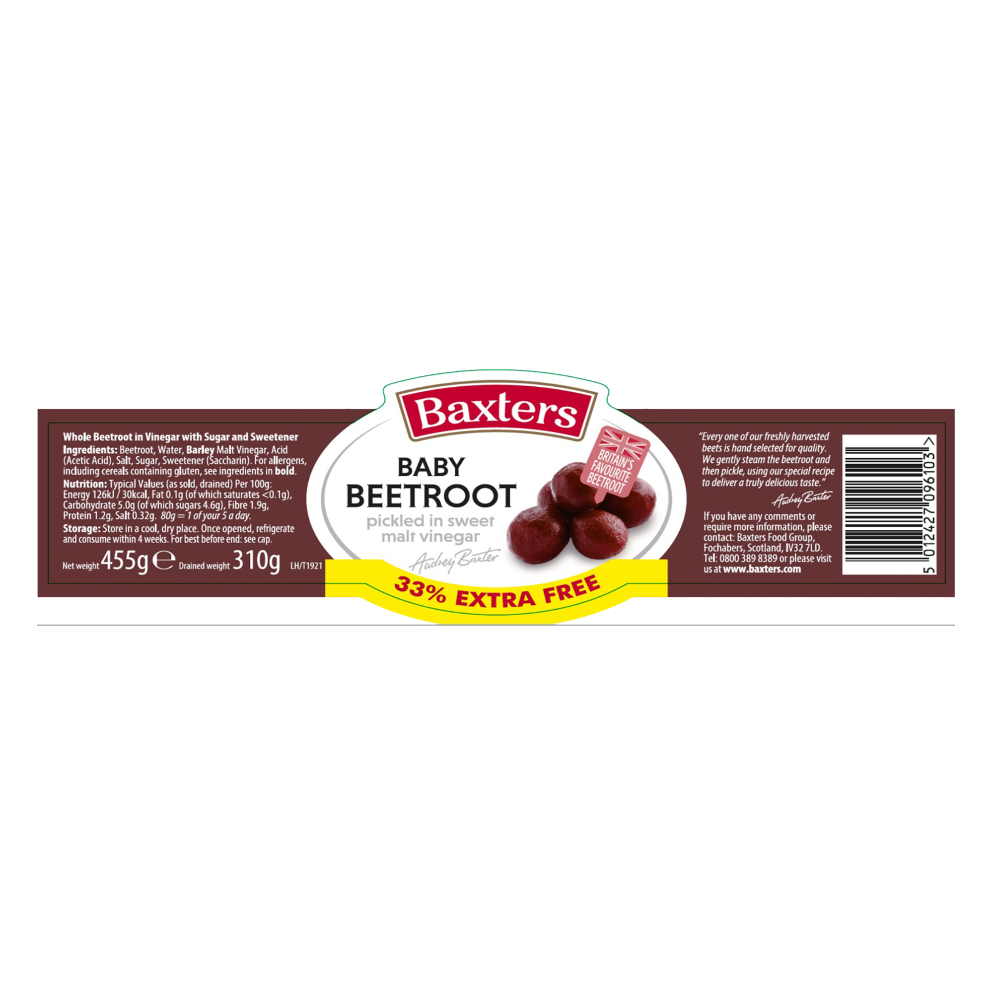 BABY BEETROOT+33% 6X455G