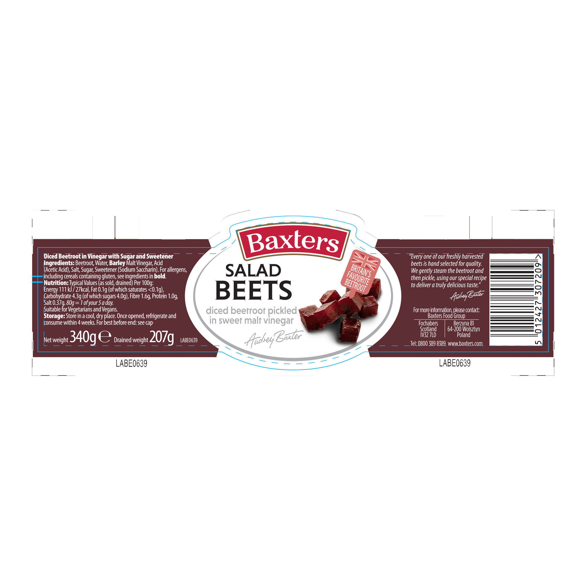SALAD BEETS 6X340G SALAD BEETS 6X340G