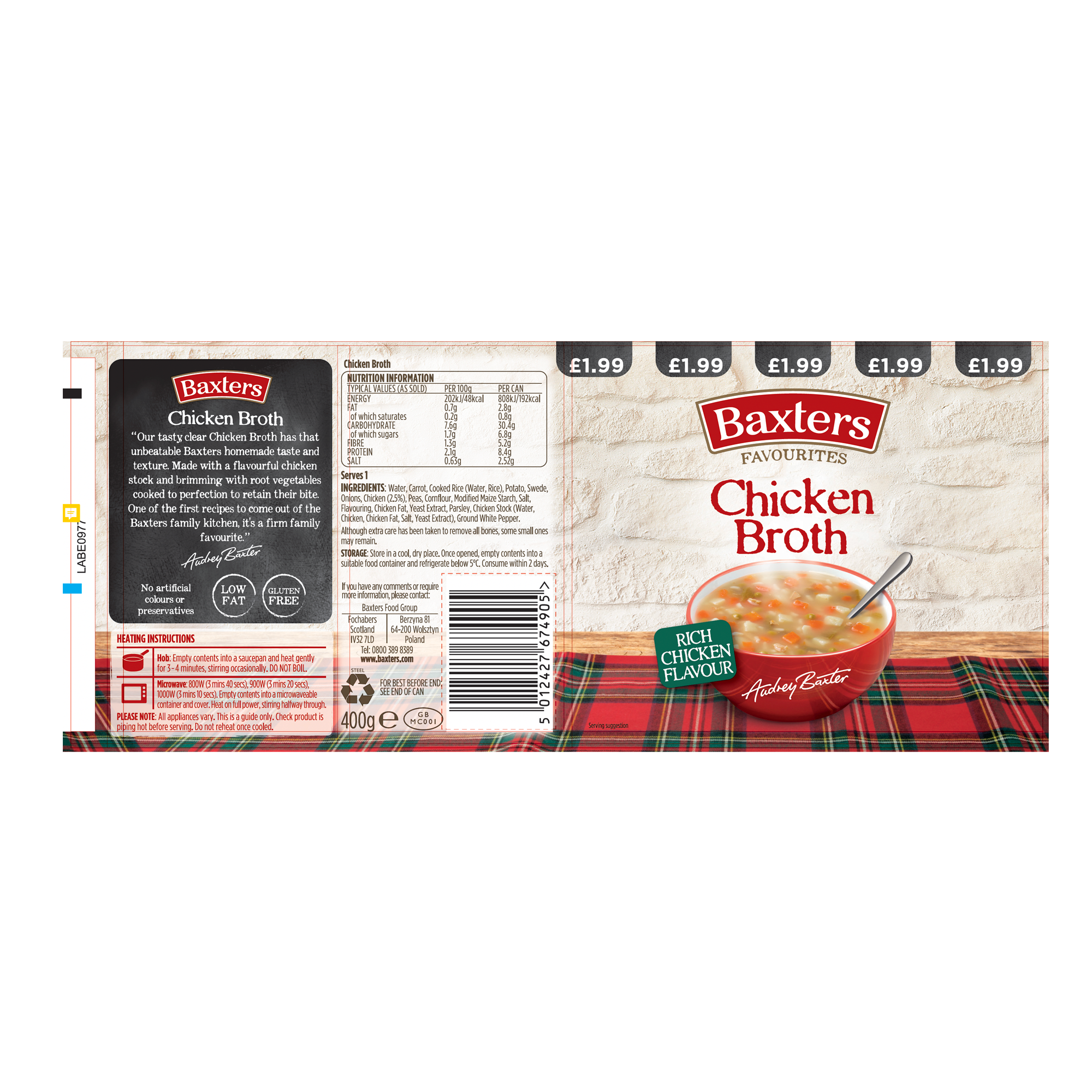 CHICKEN BROTH PMP œ1.99