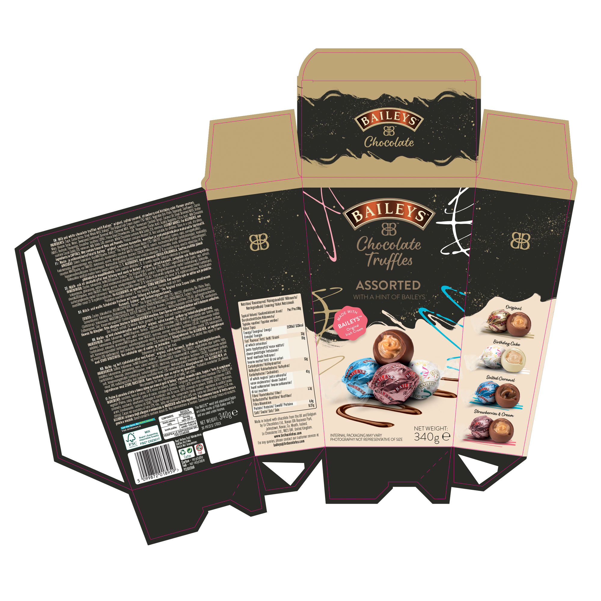 @BAILEYS ASSORTED TRUFFLES 6X340G