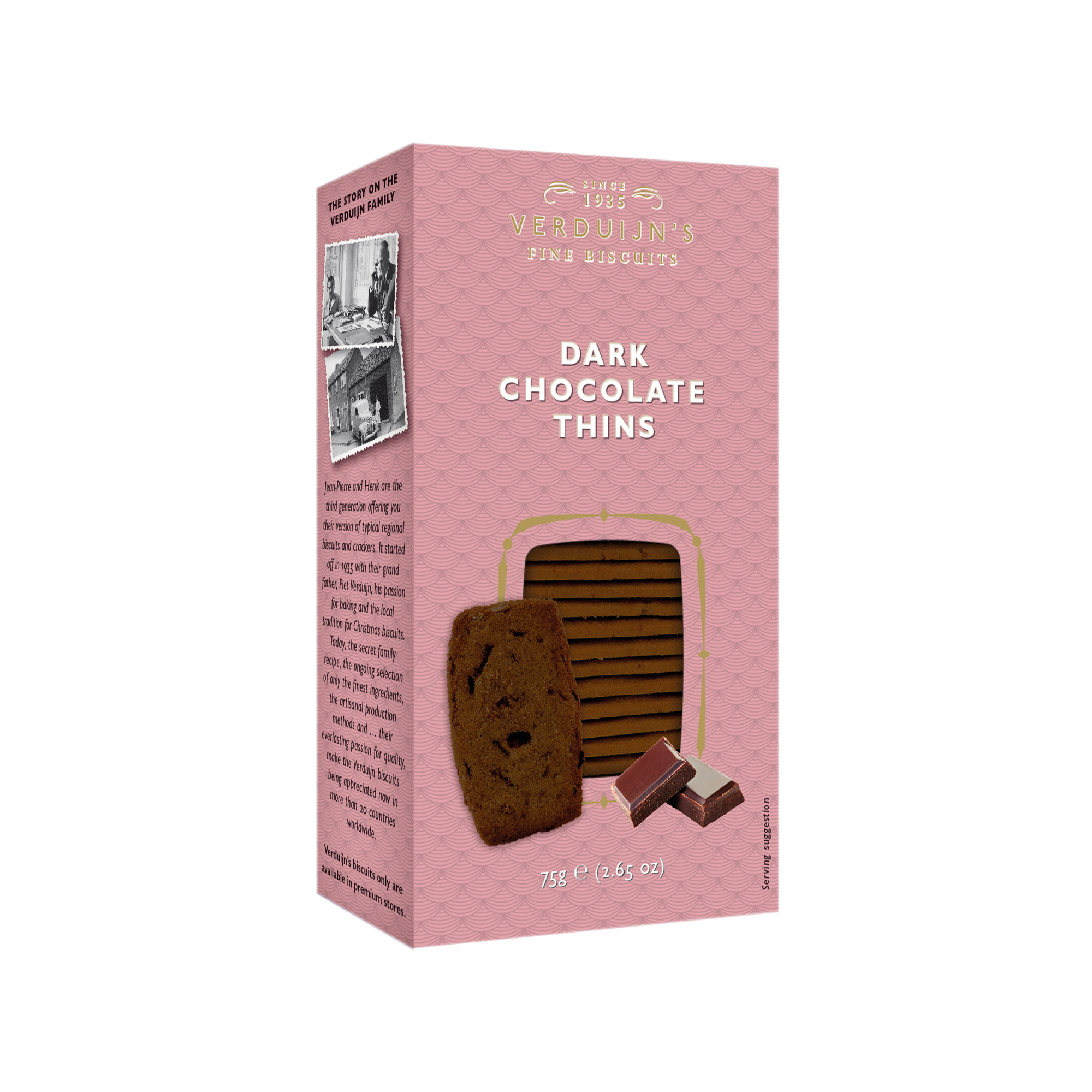 @DARK CHOCOLATE THINS 12X75G