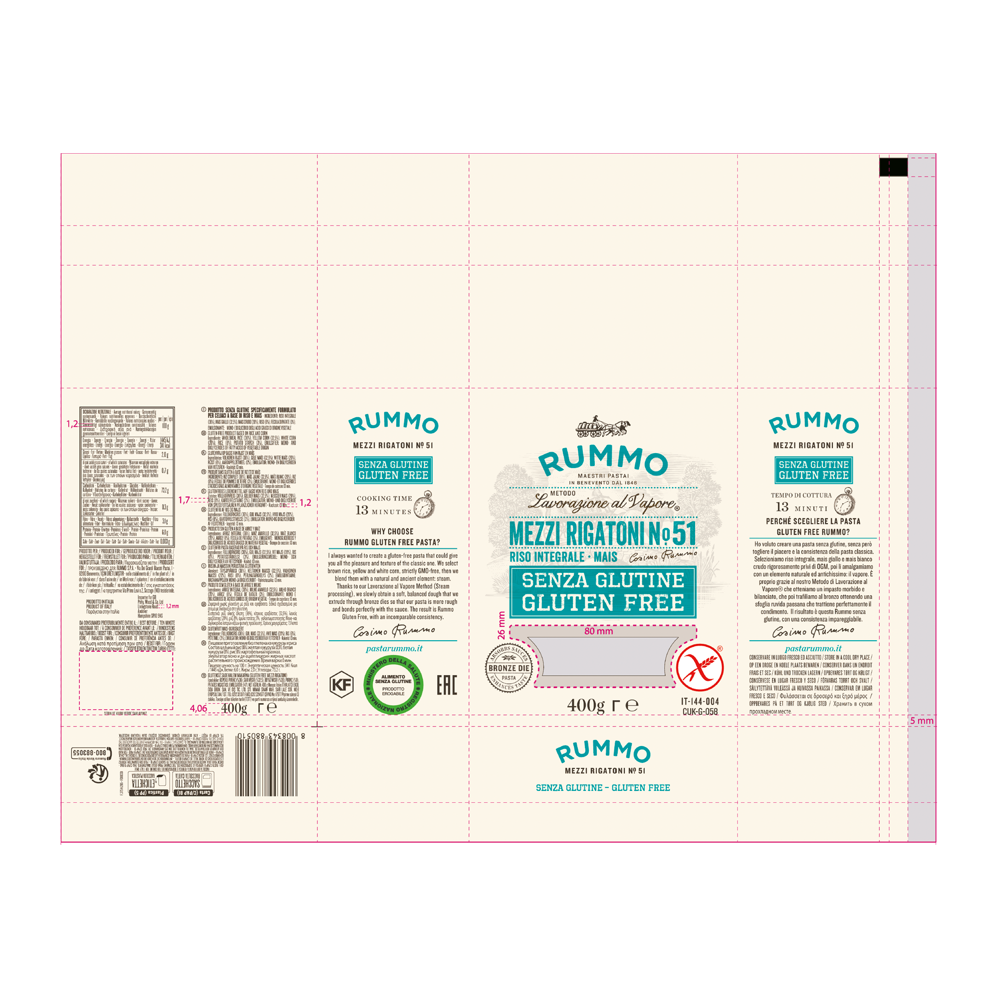 GF MEZZI RIGATONI NO 51 GF MEZZI RIGATONI NO 51