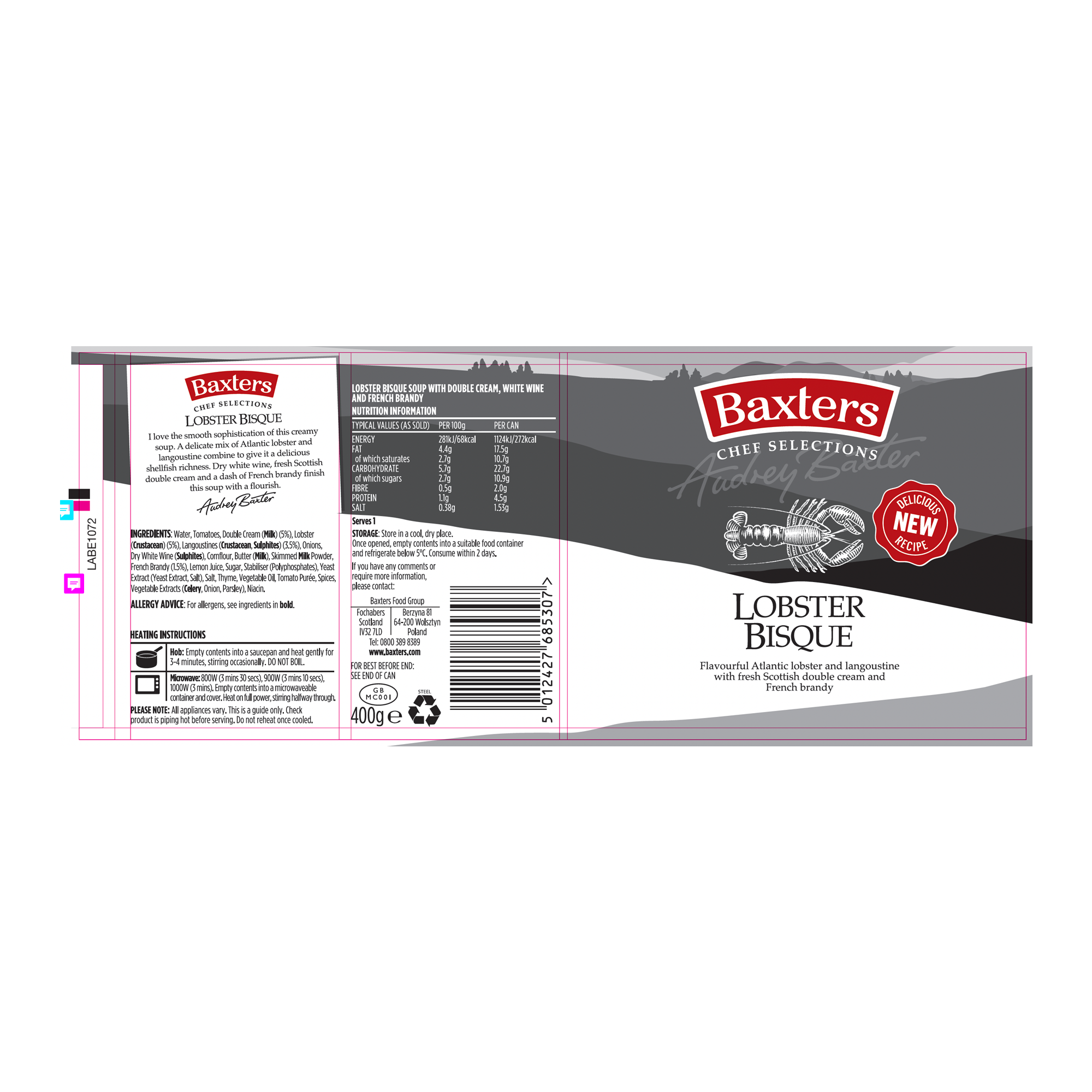 CHEF LOBSTER BISQUE 6X400G