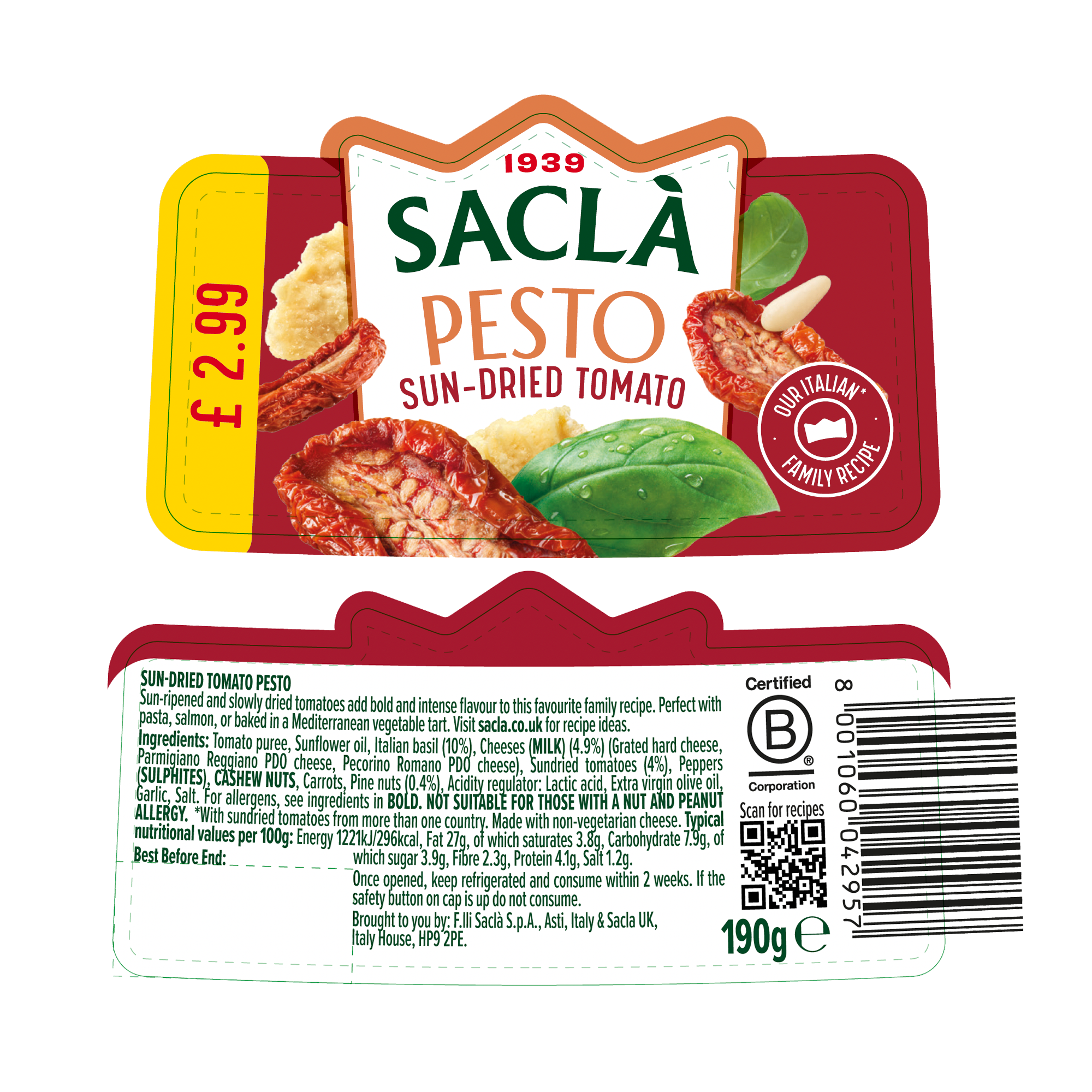 SUNDRIED TOM PESTO œ2.99PMP SUNDRIED TOM PESTO œ2.99PMP