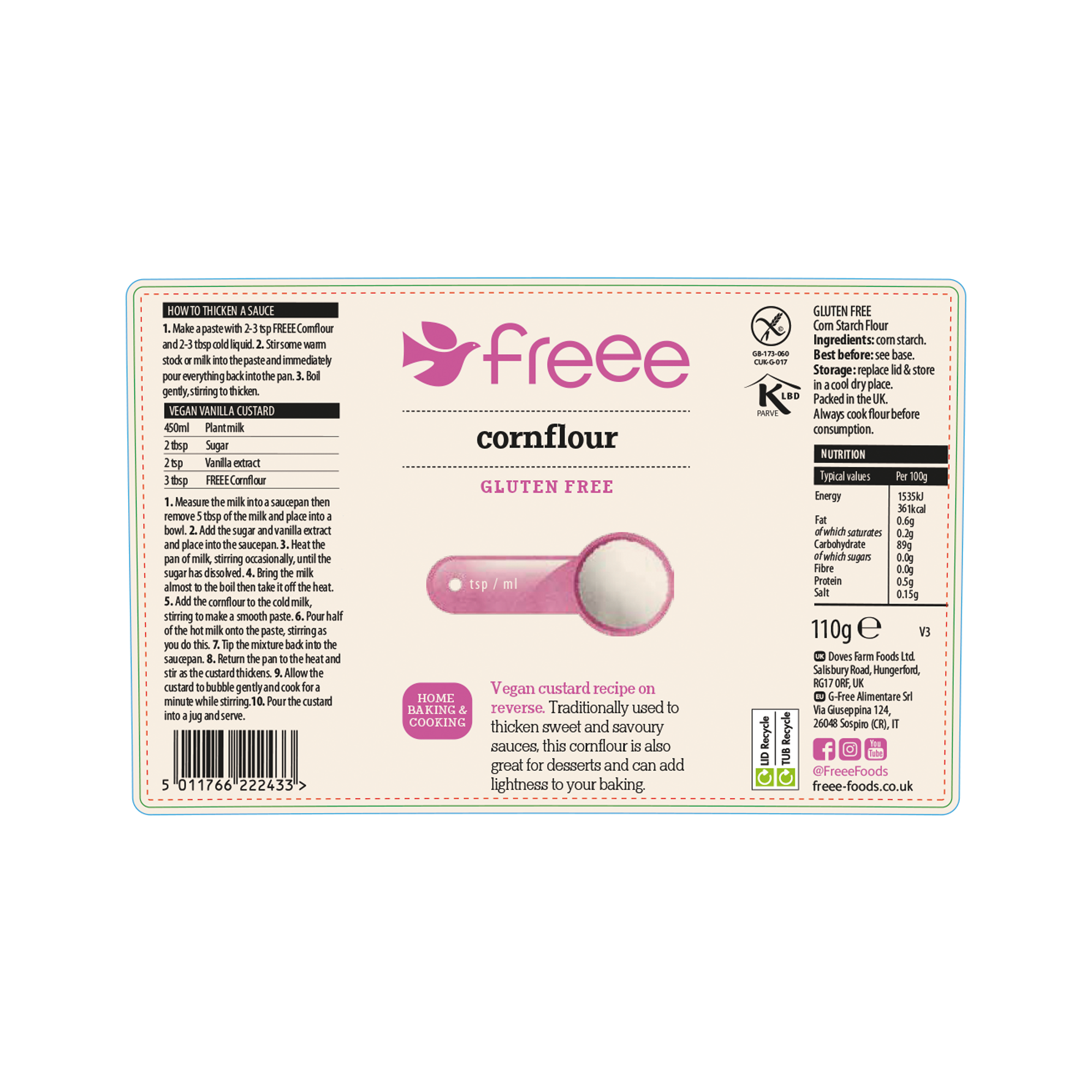 GF CORNFLOUR 5X110G GF CORNFLOUR 5X110G