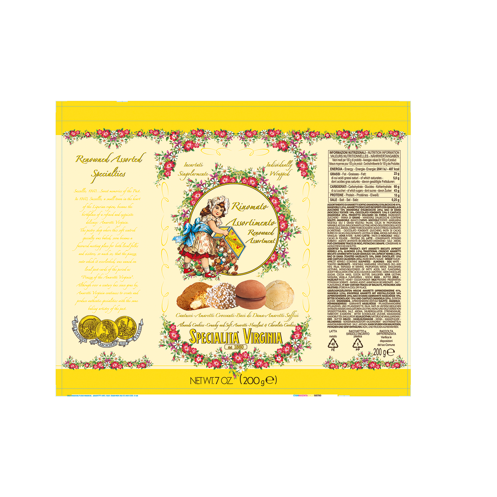 @&ITALIAN AMARETTI ASMT TIN 8X200G