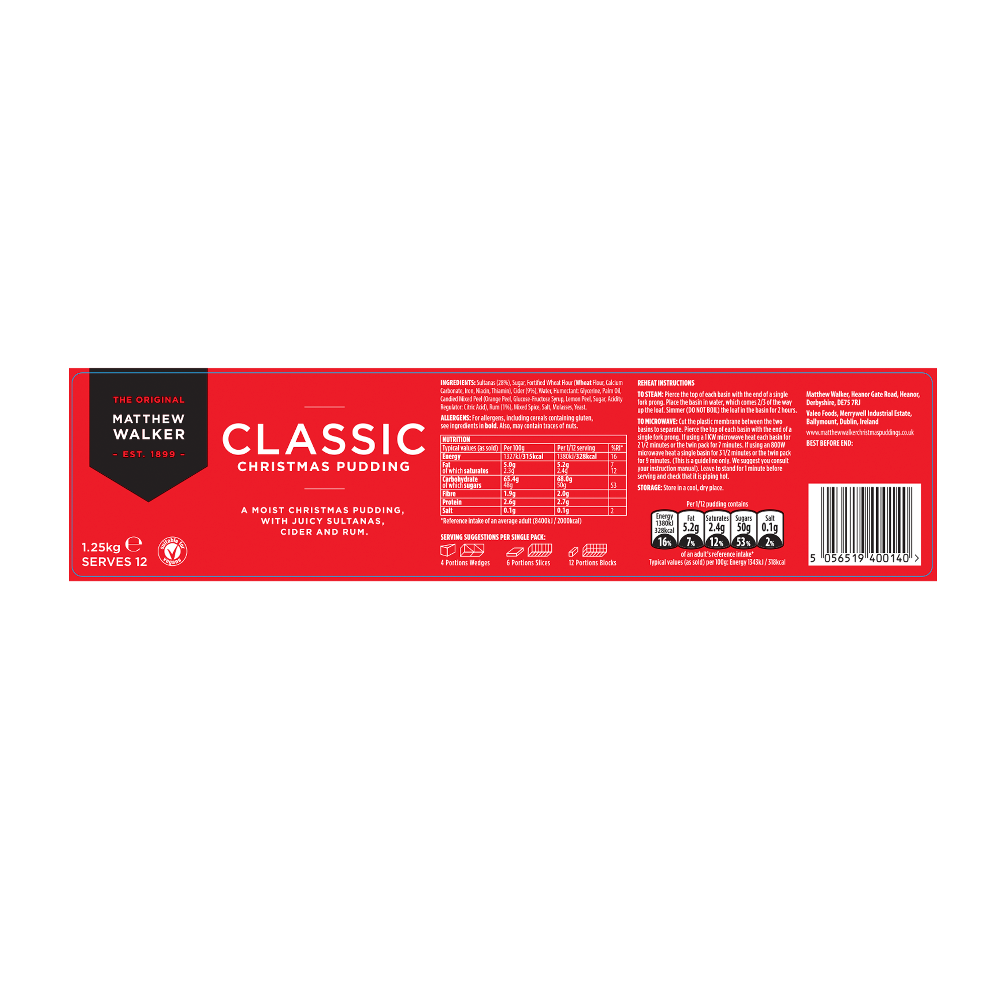 CLASSIC CATERING LOAF 6X1.25KG CLASSIC CATERING LOAF 6X1.25KG