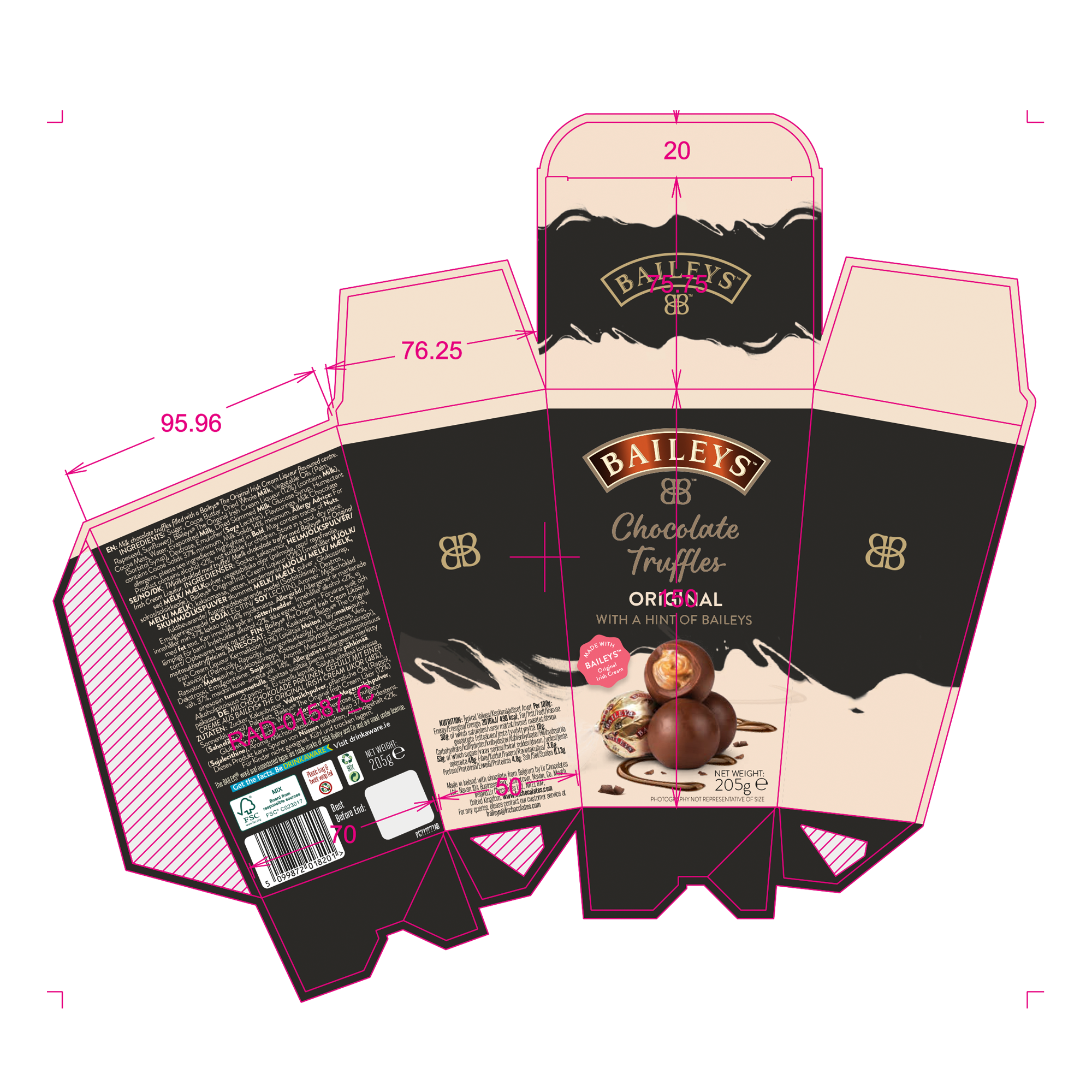 @BAILEYS ORIGINAL TRUFFLES 6X205G @BAILEYS ORIGINAL TRUFFLES 6X205G