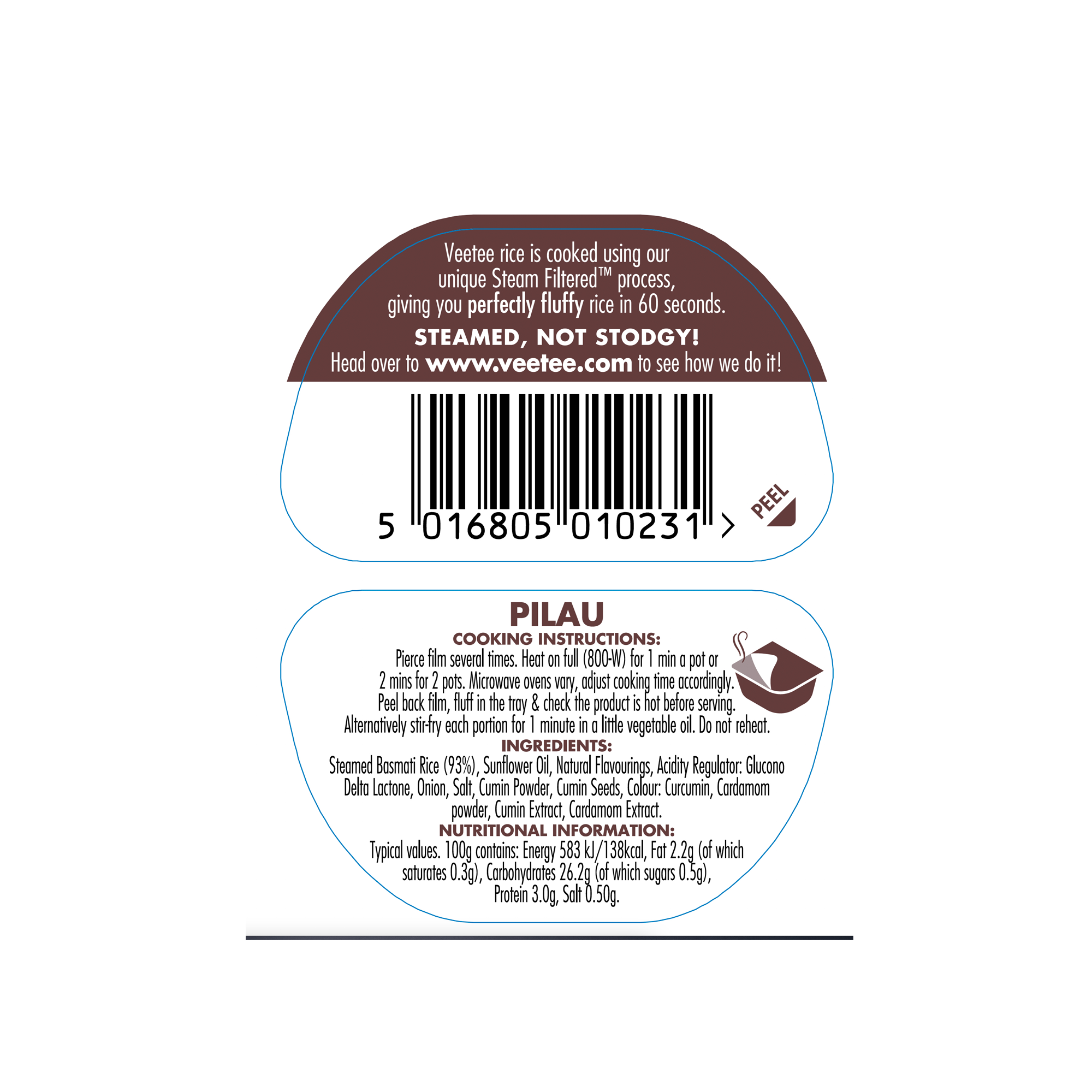 PILAU RICE TWIN POT 6X250G