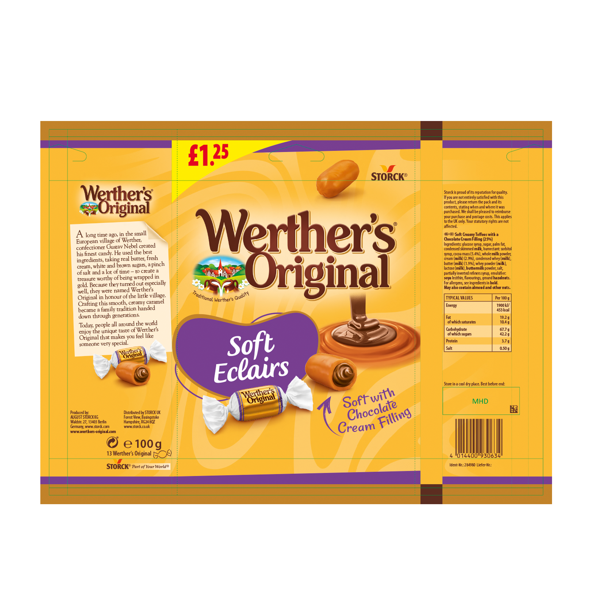 WERTHERS SOFT ECLAIRS 100G PMPœ1.25