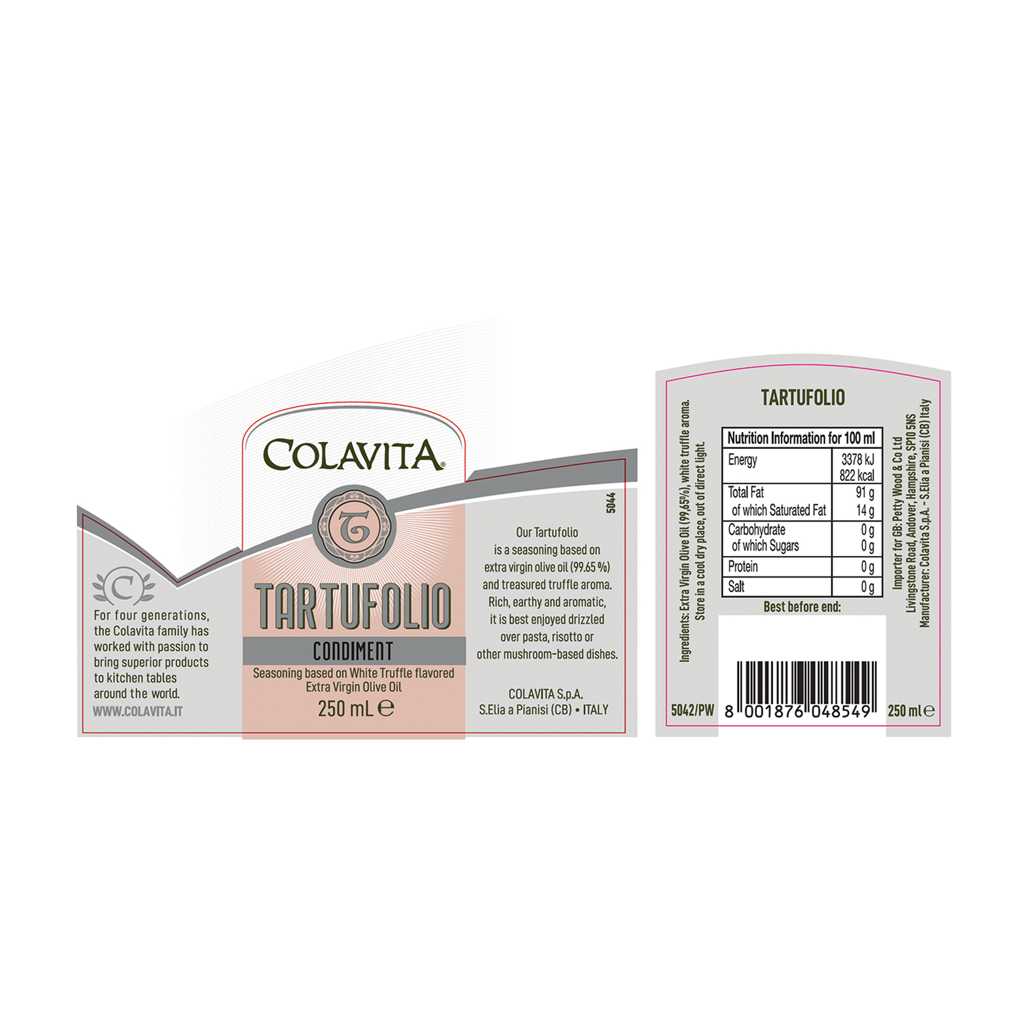 TRUFFLE FLAVOURED EVO OIL TRUFFLE FLAVOURED EVO OIL