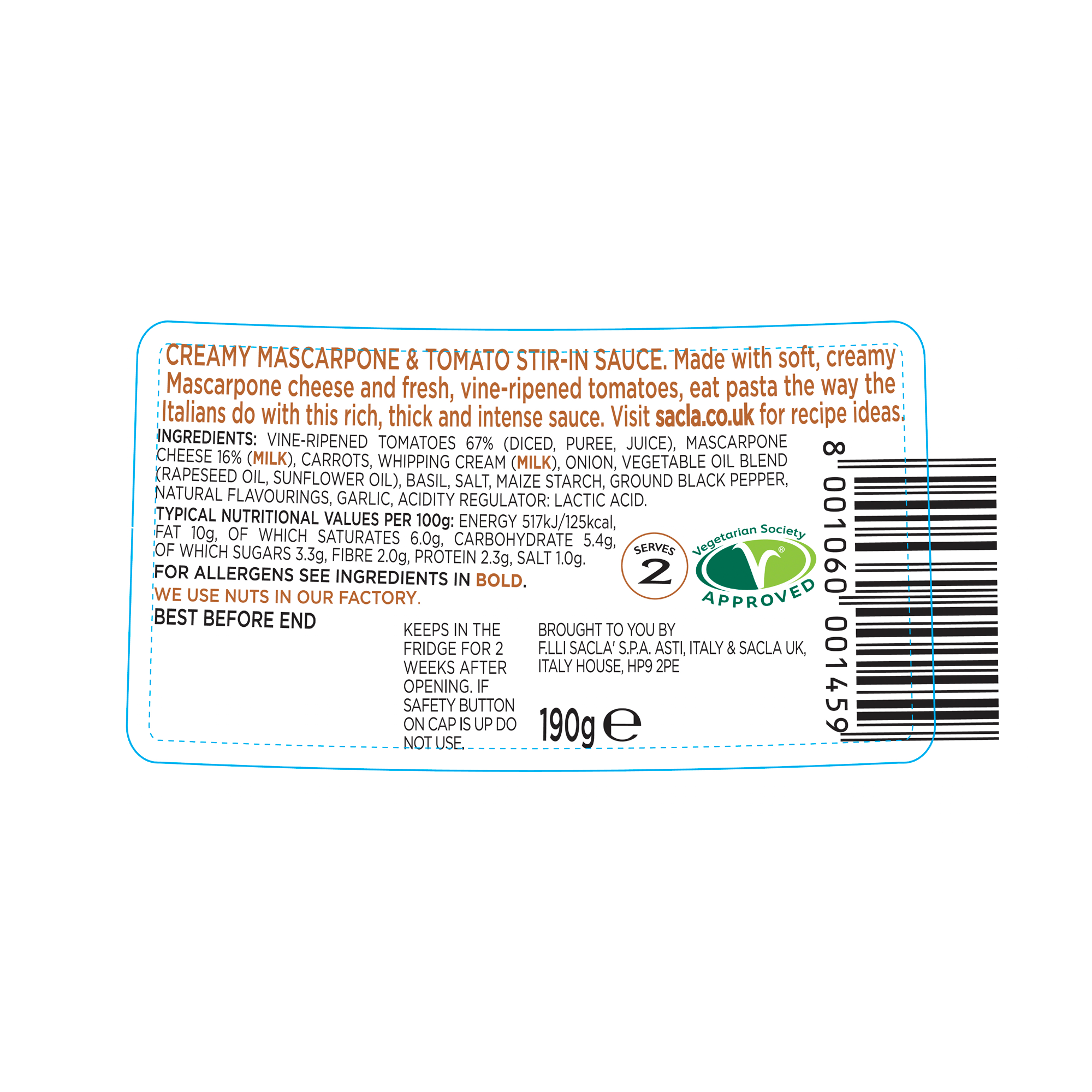 MASCARPONE & TOMATO INTENSO