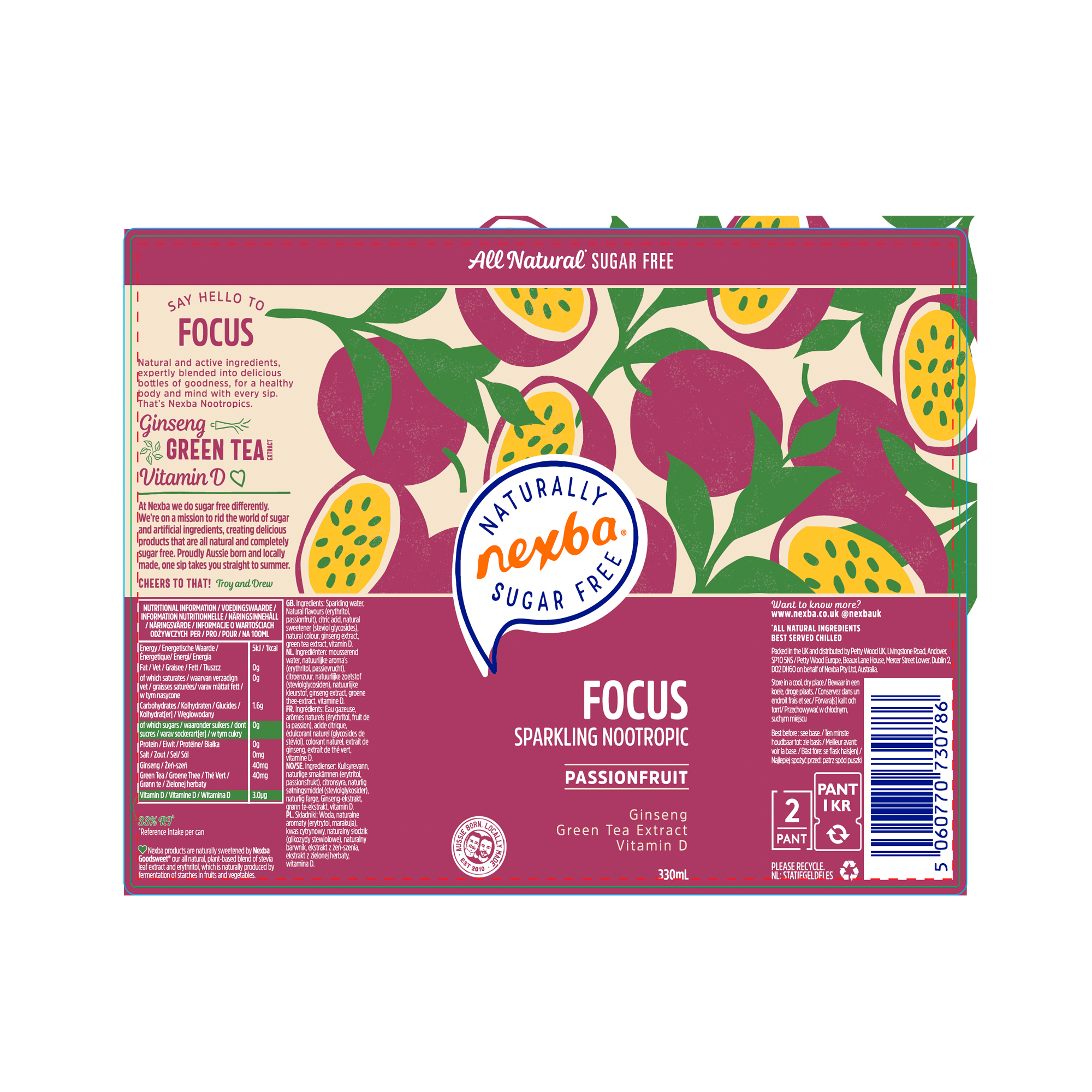 FOCUS PASSIONFRT NOOTROPICS 12X330