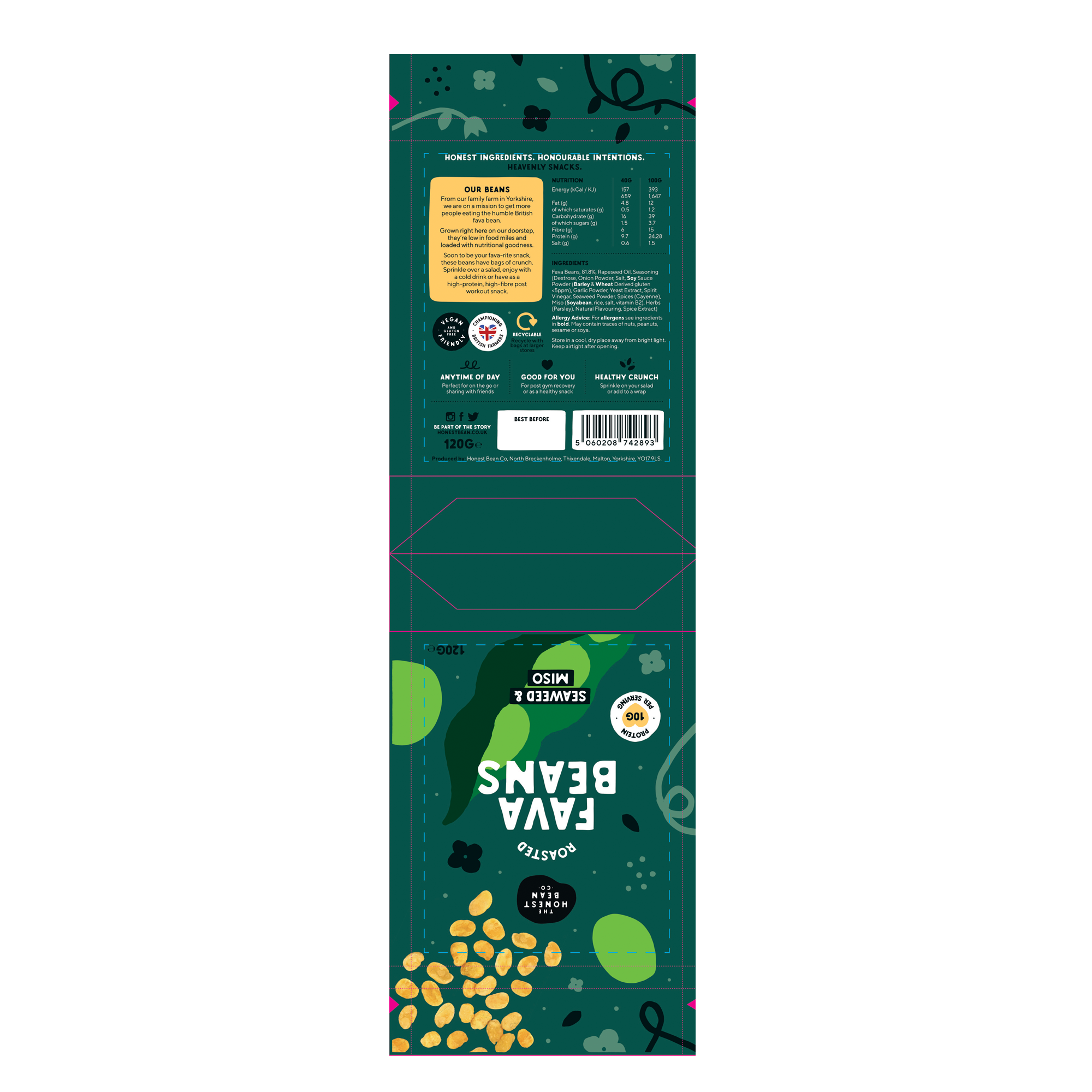 SEAWEED & MISO FAVA BEAN 6X120G