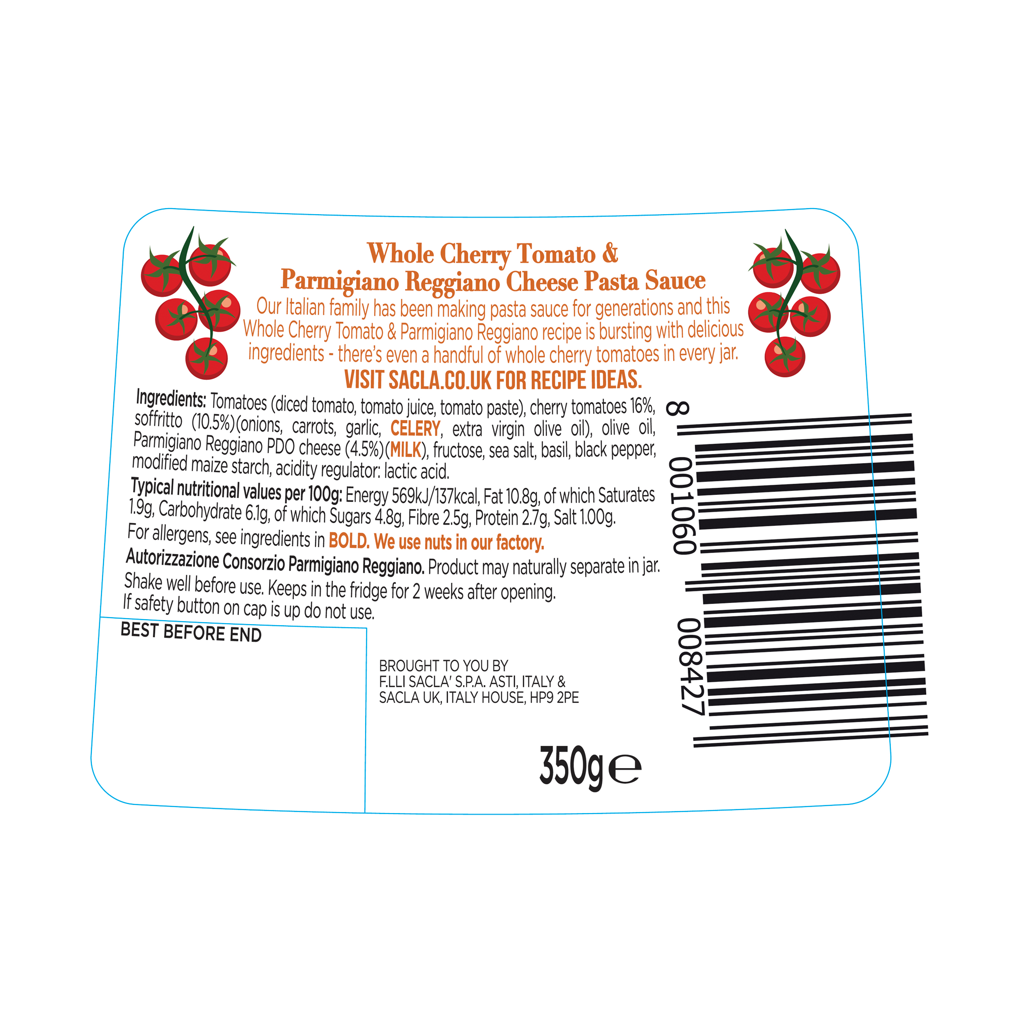 WHOLE CHERRY TOM&PARMESAN