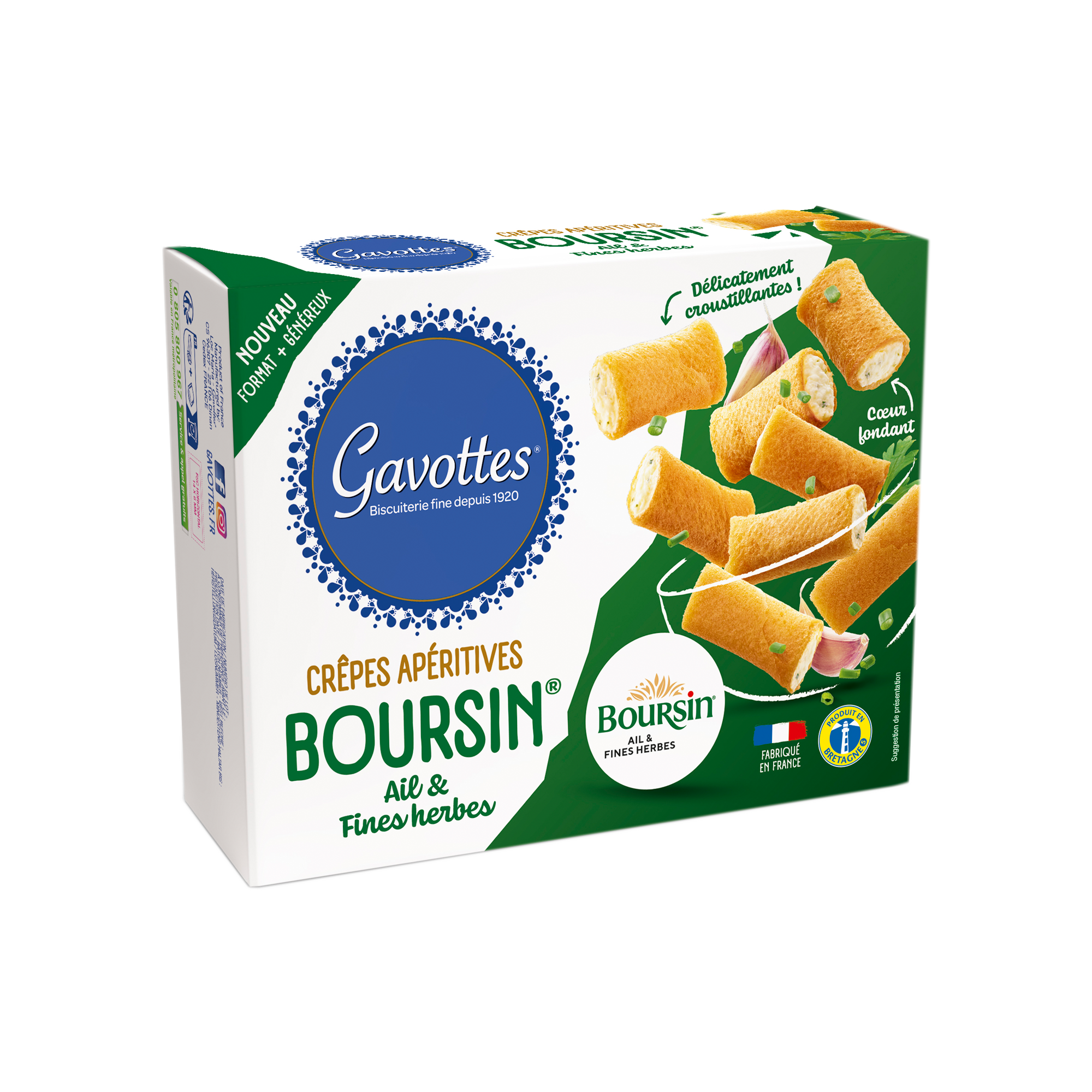 !@MINI CREPES WITH BOURSIN 12X80G