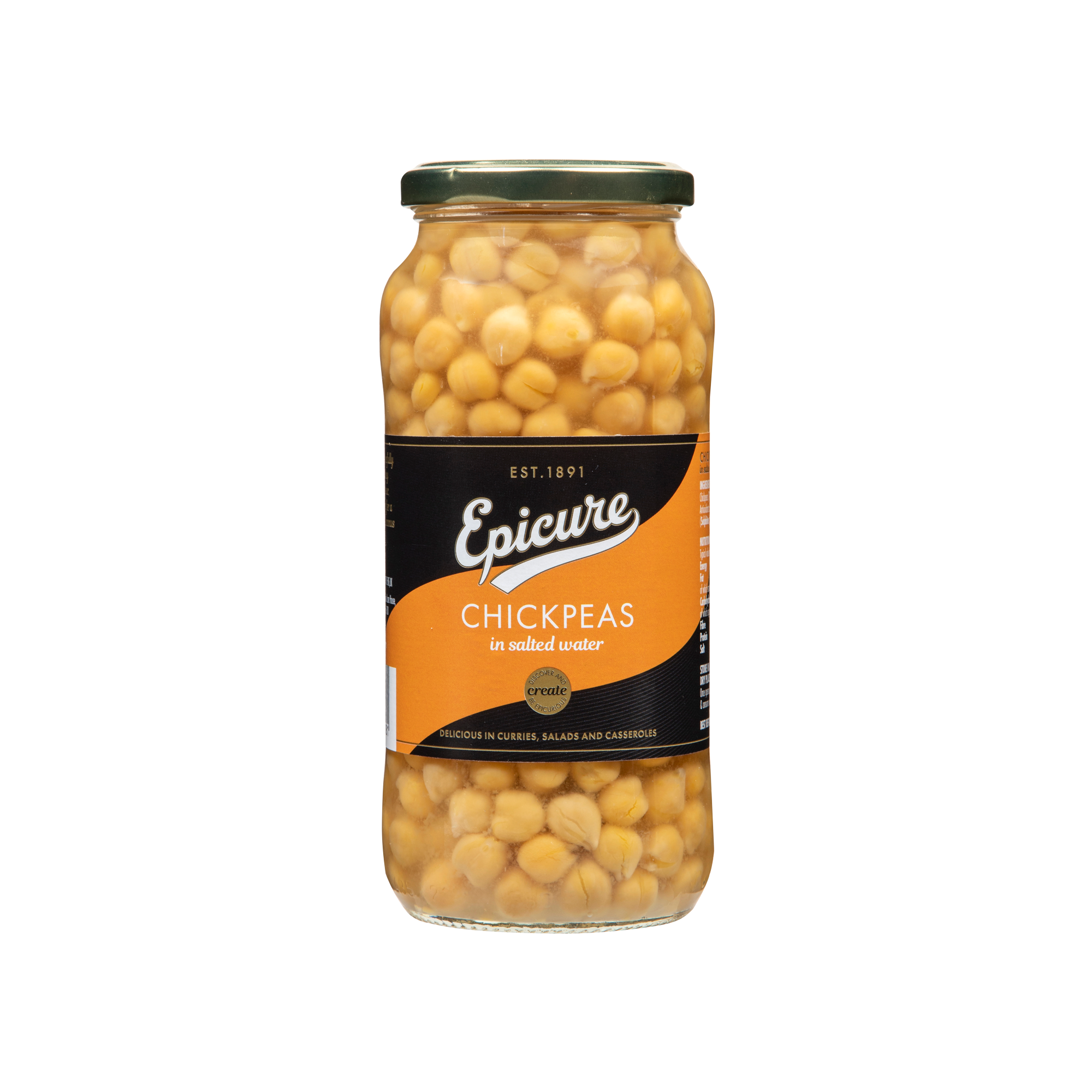 CHICKPEAS IN SLTD WATER 6X540G-JAR