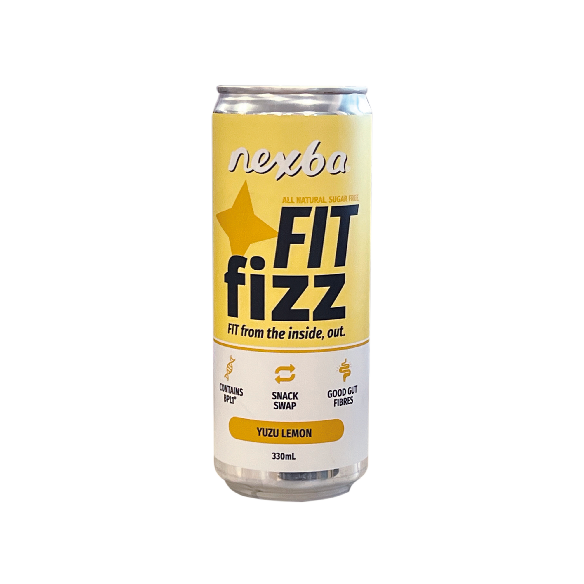 FIT FIZZ YUZU LEMON 12X330ML SLEEK CAN