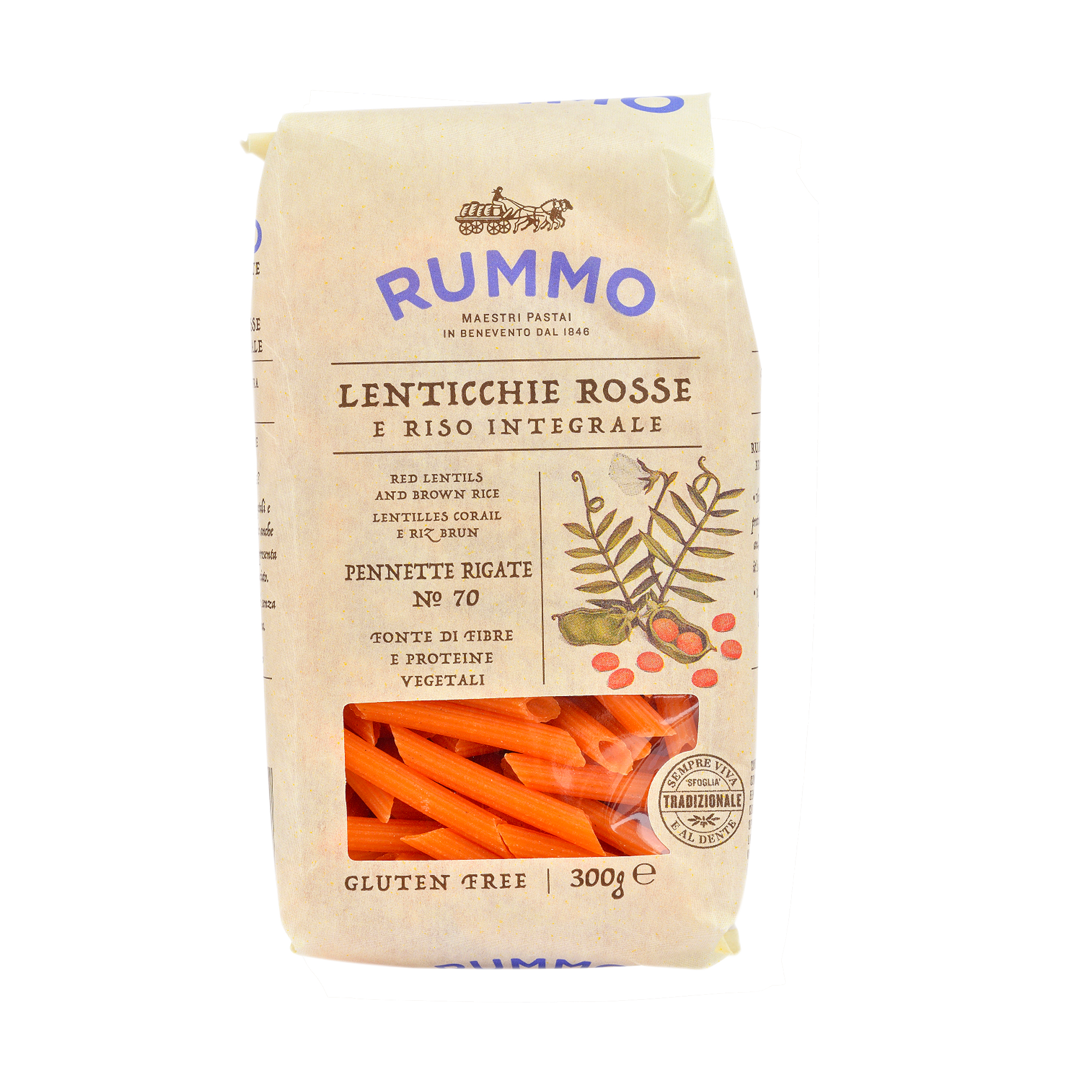 PENNE LENTICCHIE ROSSE NO. 70