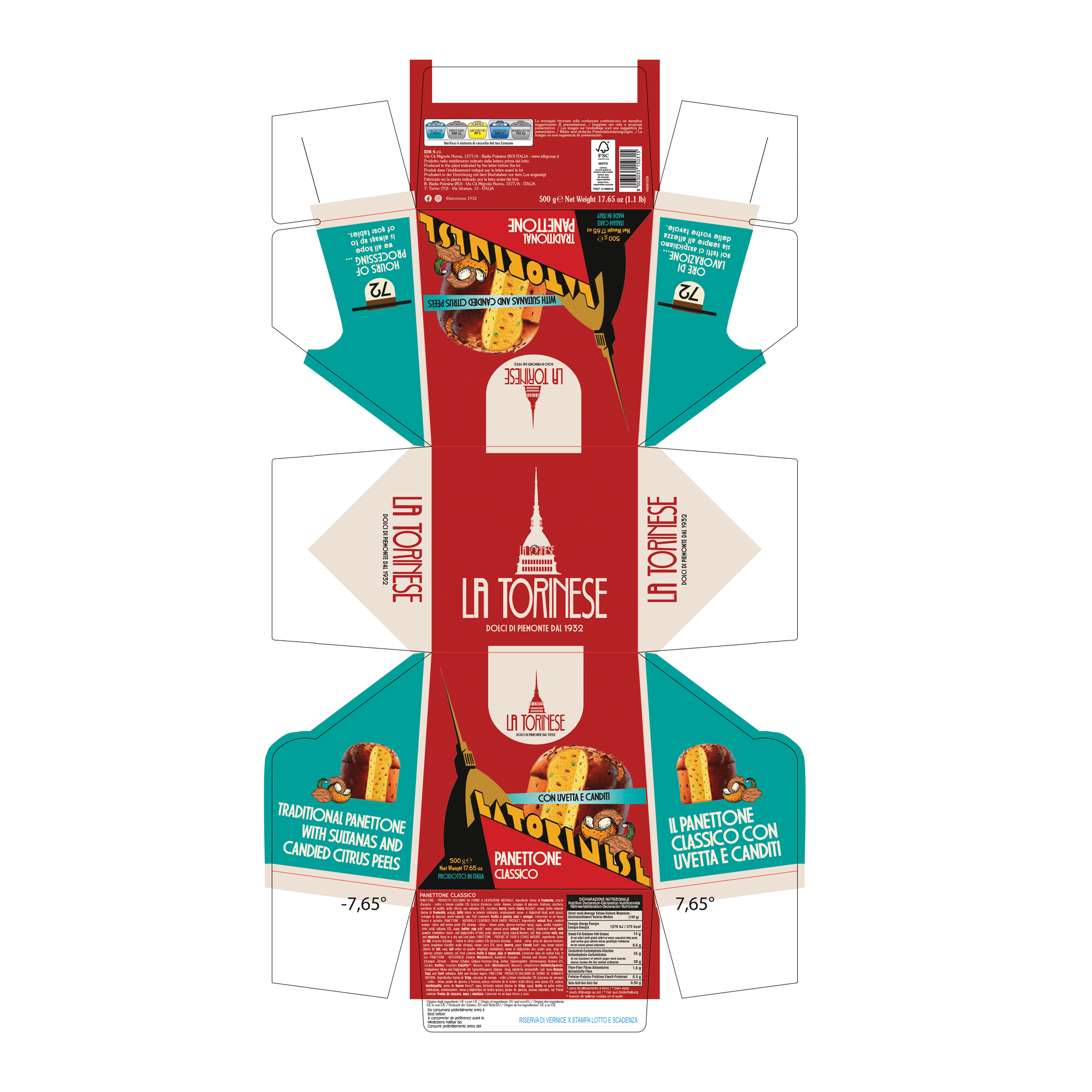 @PANETTONE-BOXED 12X500G @PANETTONE-BOXED 12X500G