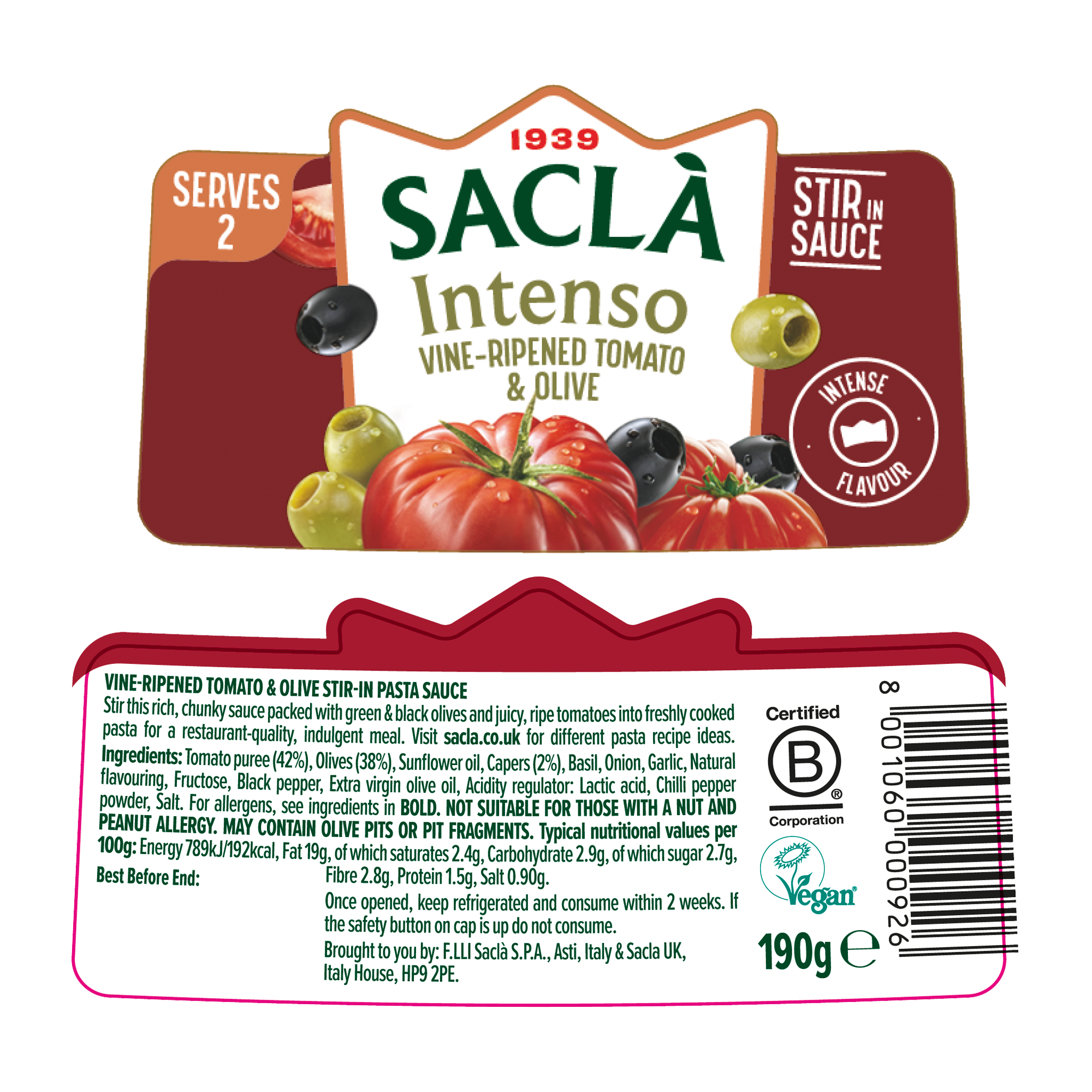 TOMATO & OLIVE INTENSO TOMATO & OLIVE INTENSO
