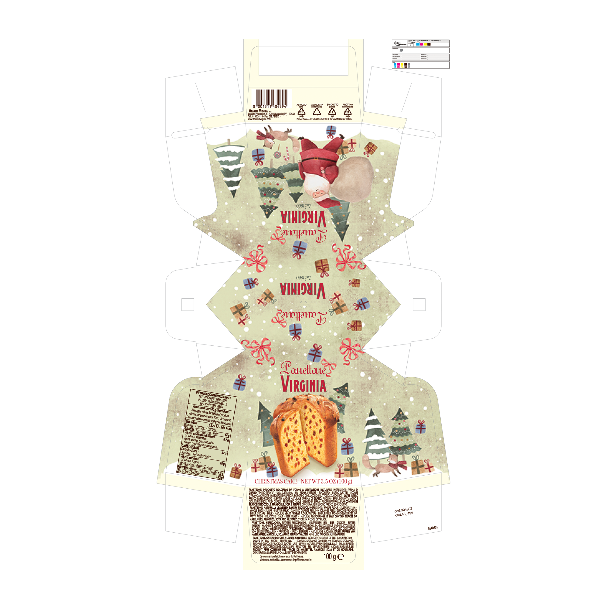 @MINI FESTIVE PANETTONE 12X100G