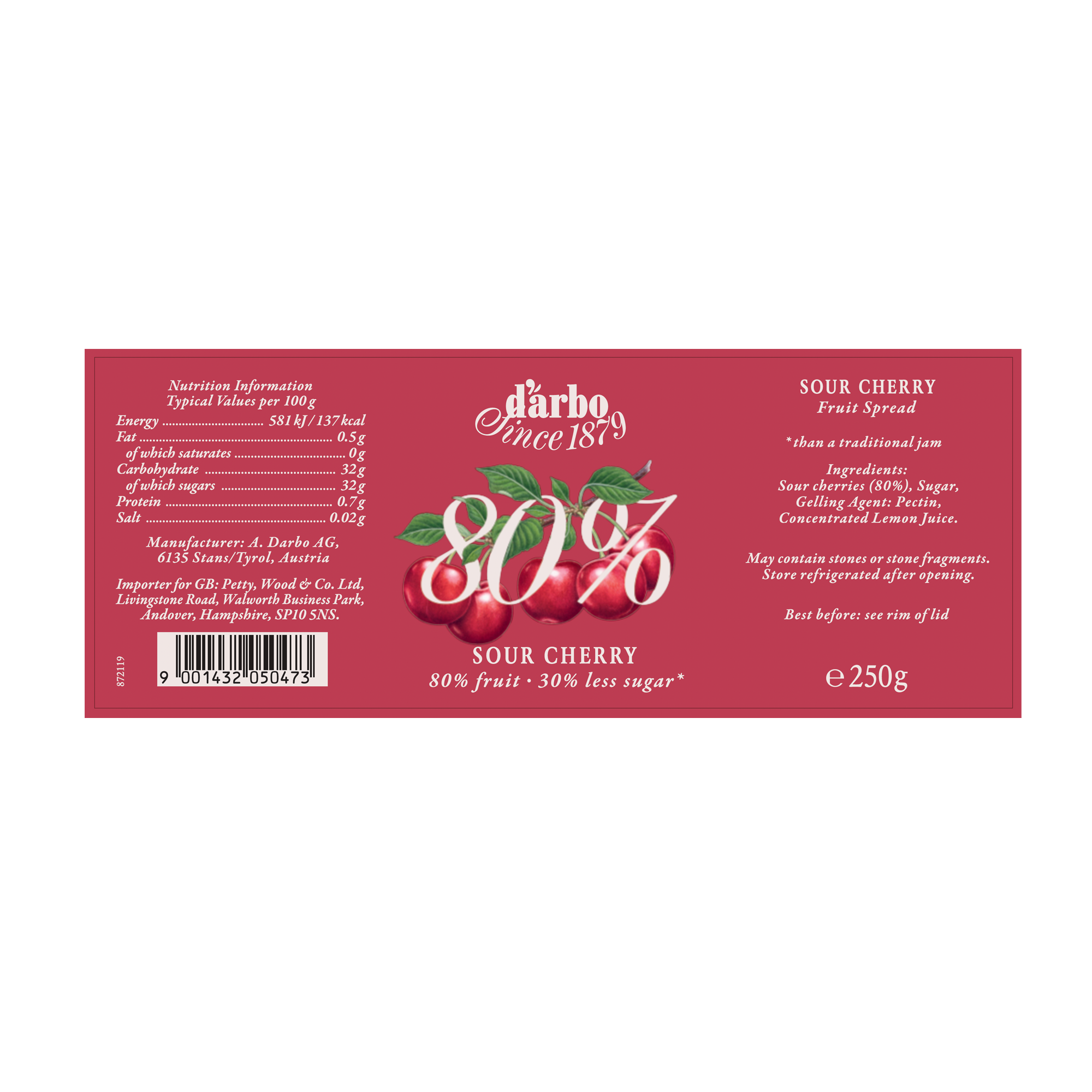 SOUR CHERRY PRESERVE 80%