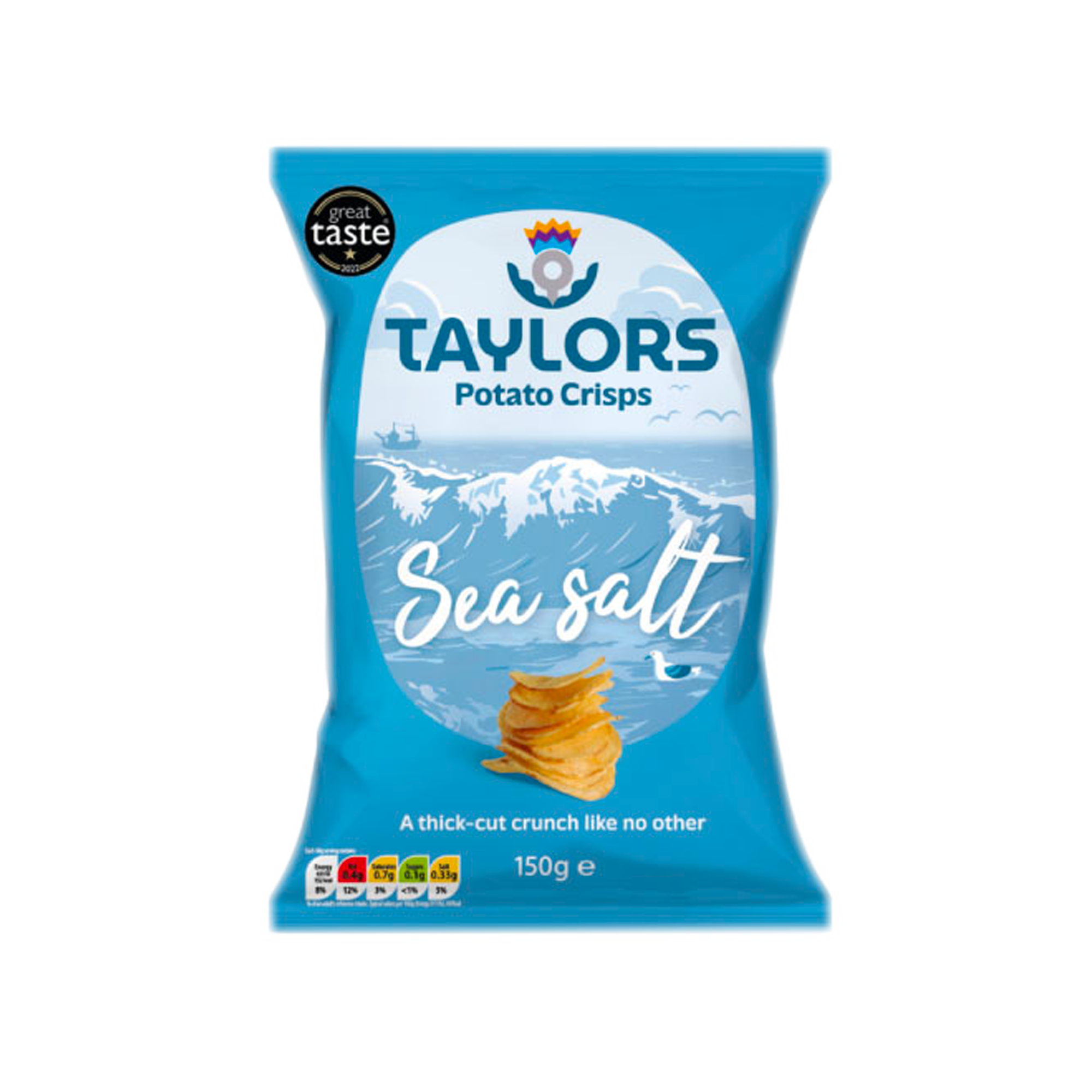 SEA SALT CRISPS 8X150G