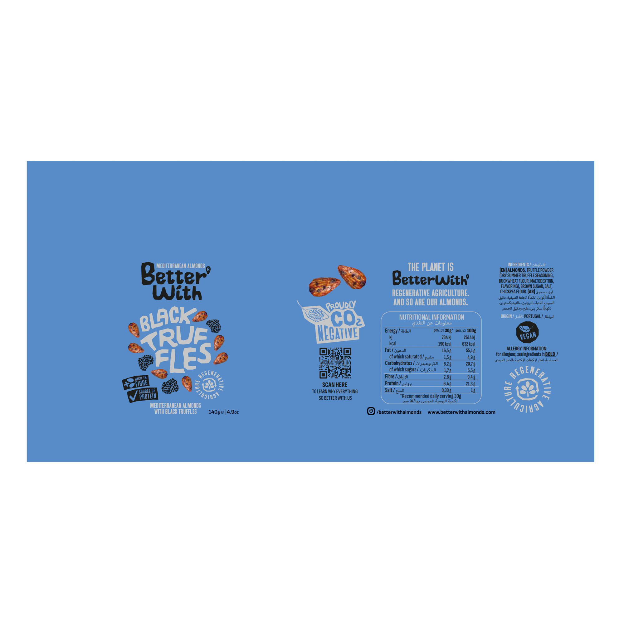 BLACK TRUFFLE ALMONDS TUBE