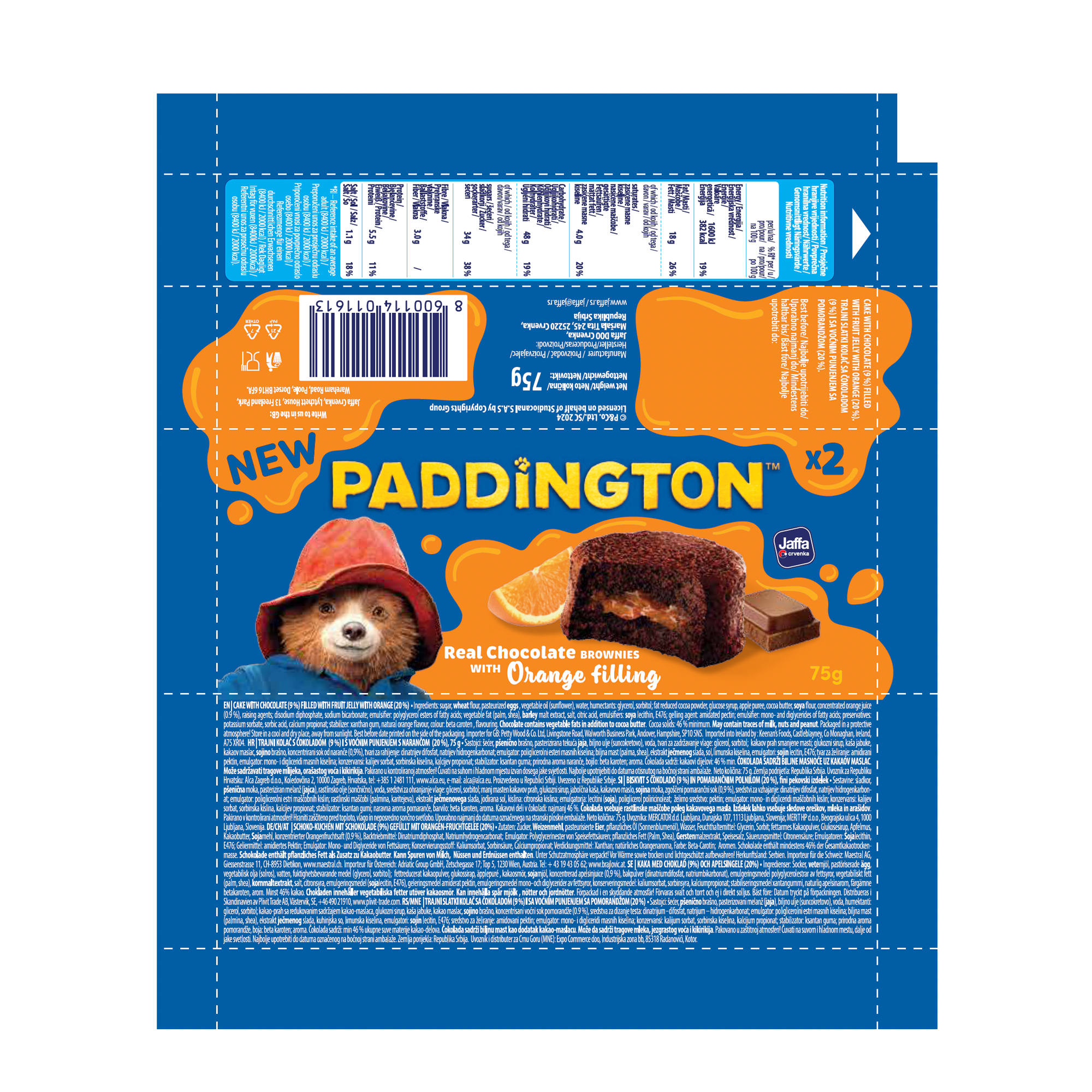 PADDINGTON ORANGE BROWNIES