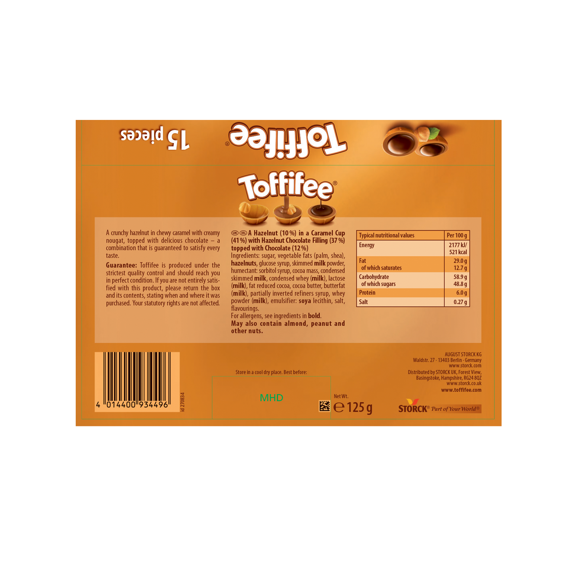 TOFFIFEE SLEEVE 15 PIECES