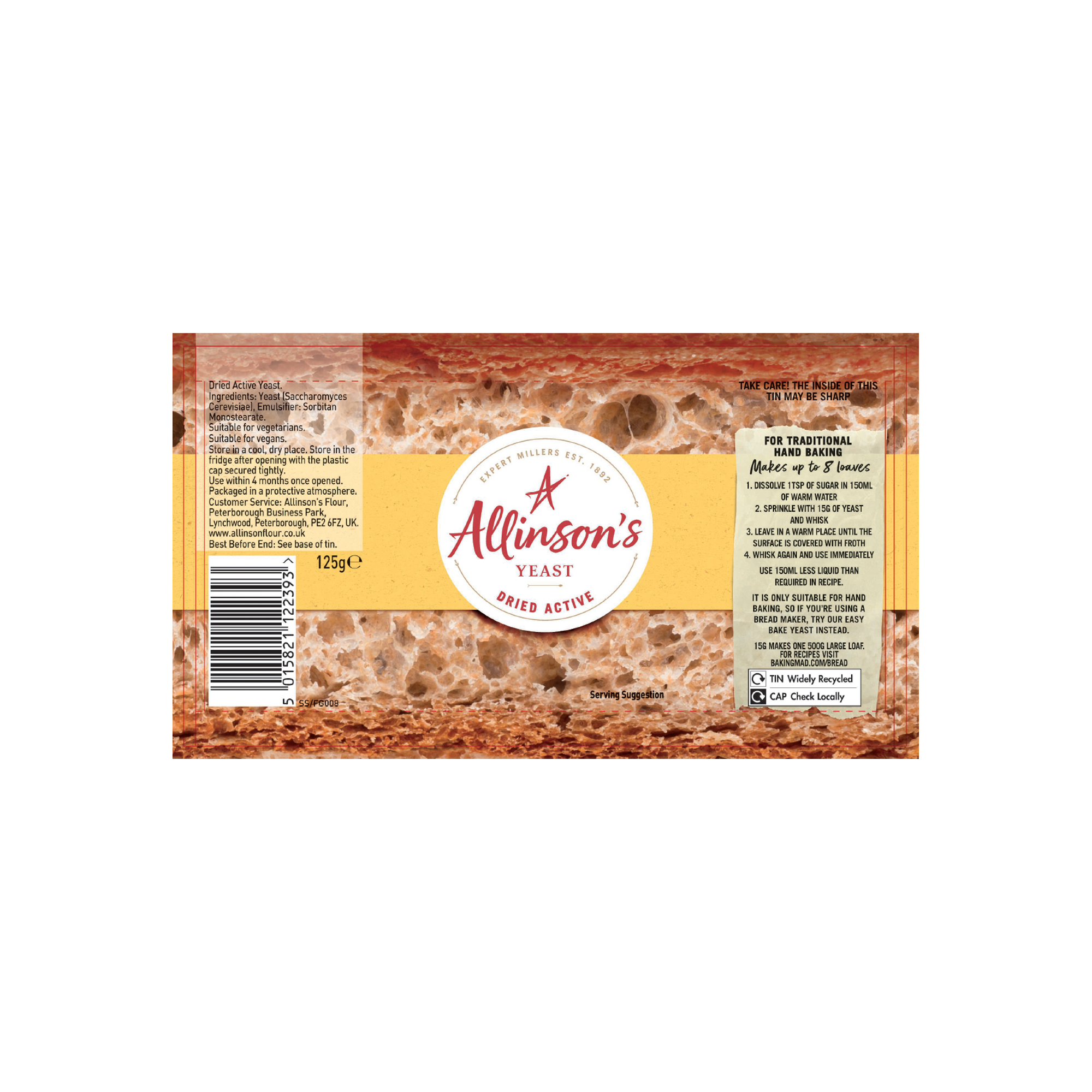 DRIED YEAST 10X125G DRIED YEAST 10X125G