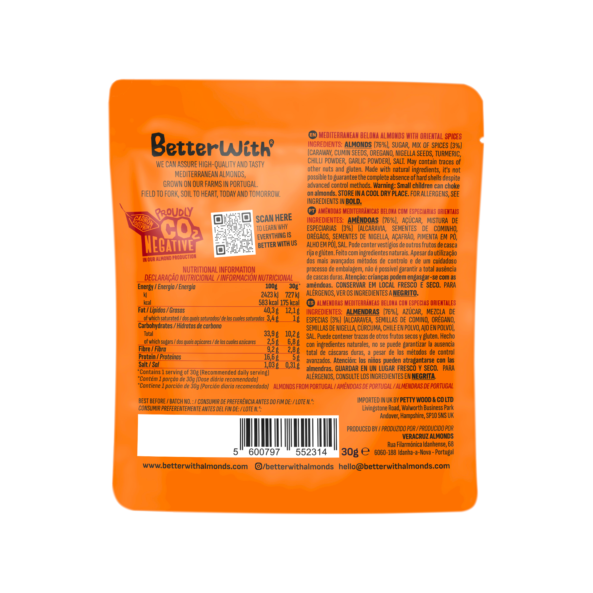 ORIENTAL SPICE ALMONDS