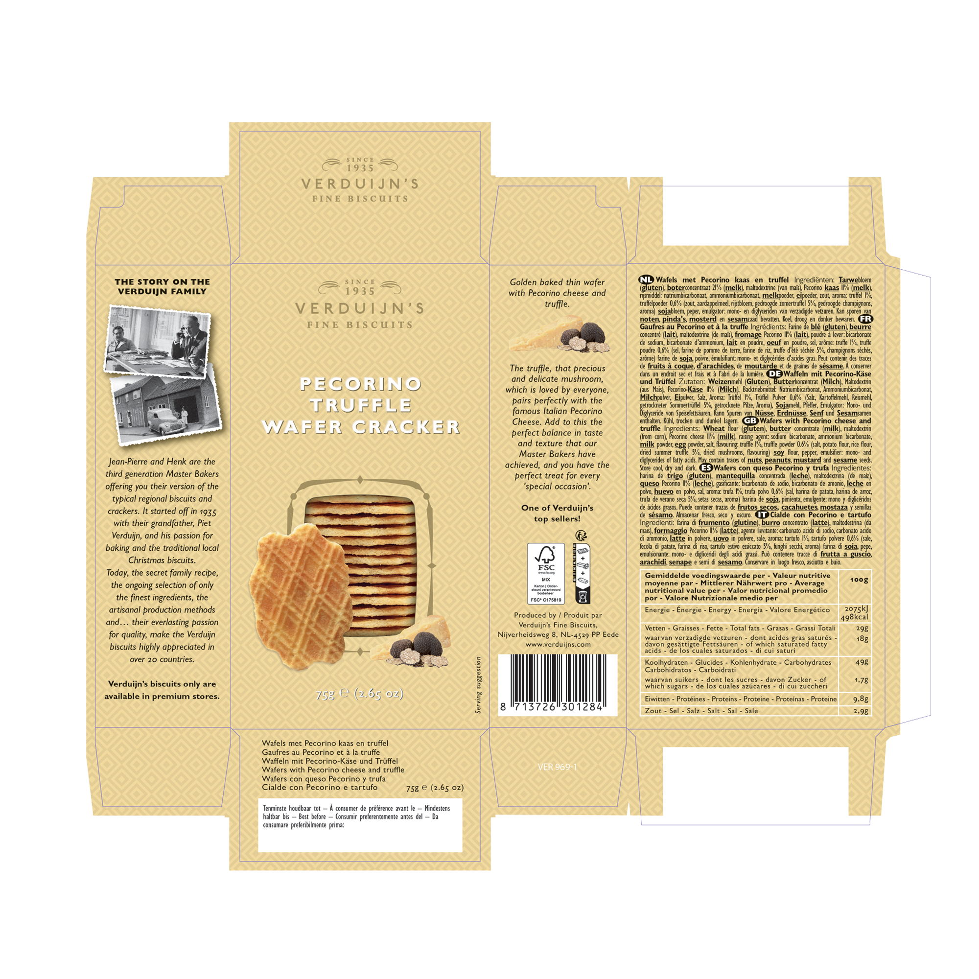 @TRUFFLE PECORINO WAFER