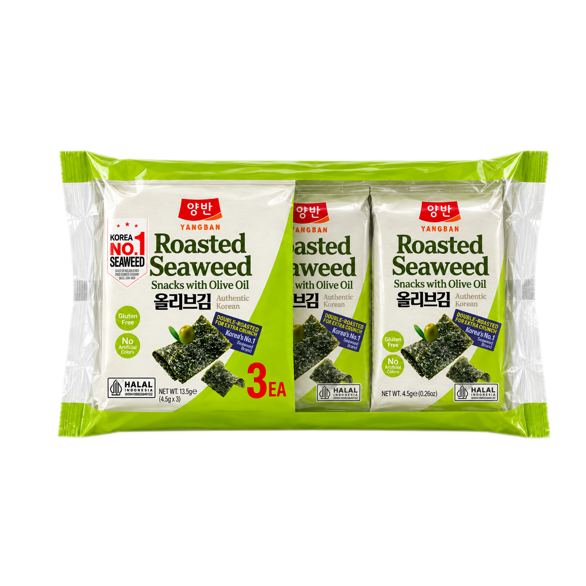 ROASTED SEAWEED SEASONED WITH OLIVE OIL