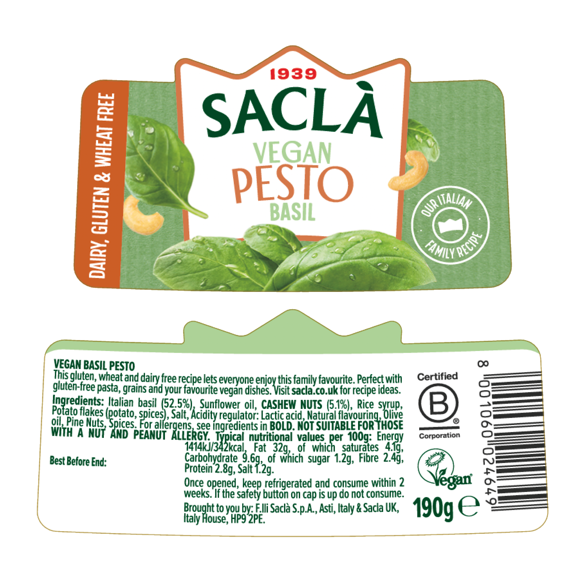 VEGAN BASIL PESTO VEGAN BASIL PESTO