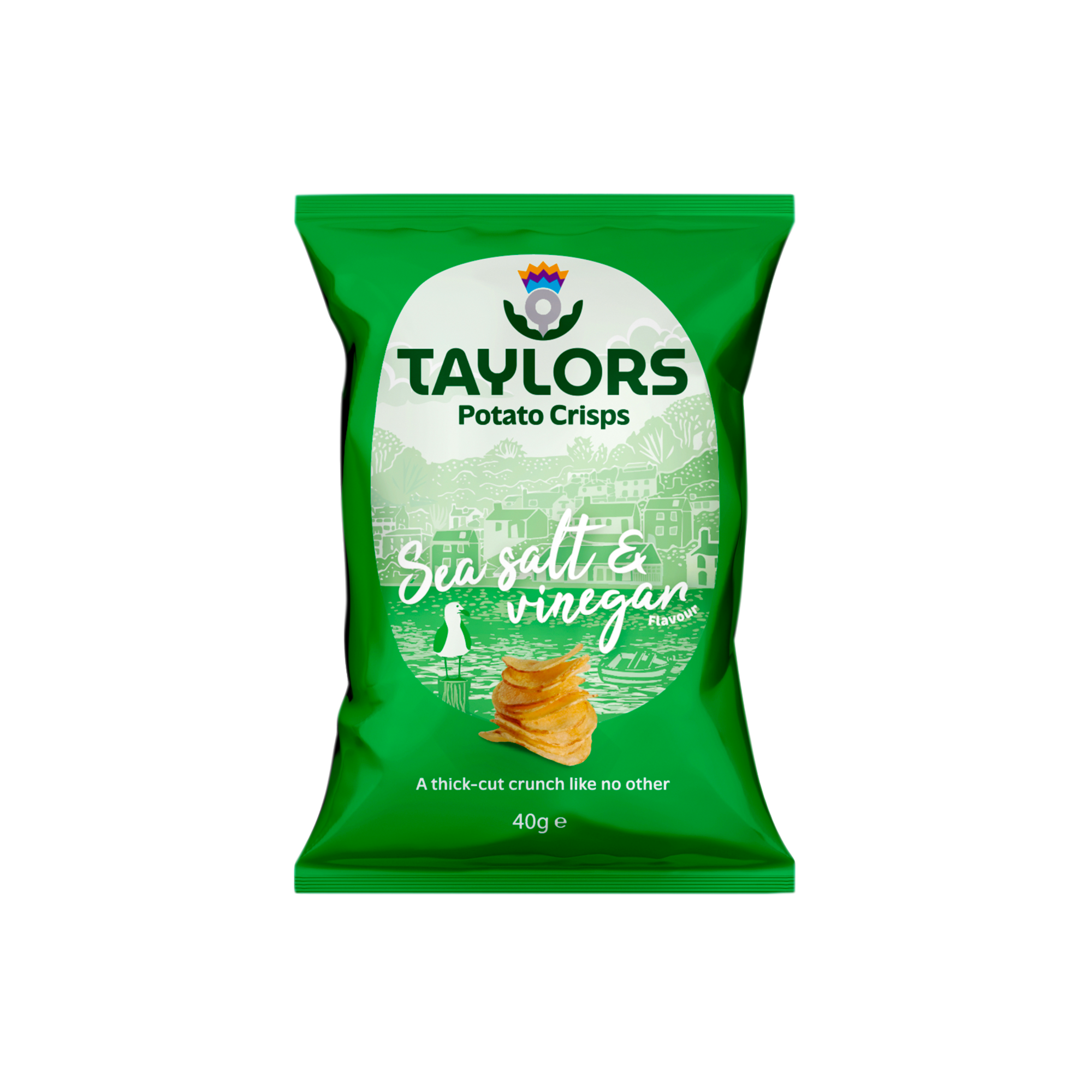 SEA SALT & VINEGAR CRISPS 24X40G