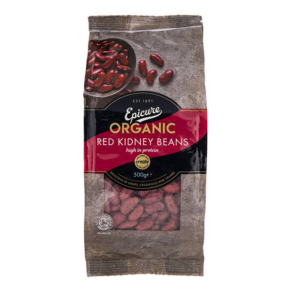 ORG DRIED RED KIDNEY BEANS 6X500G Petty Wood