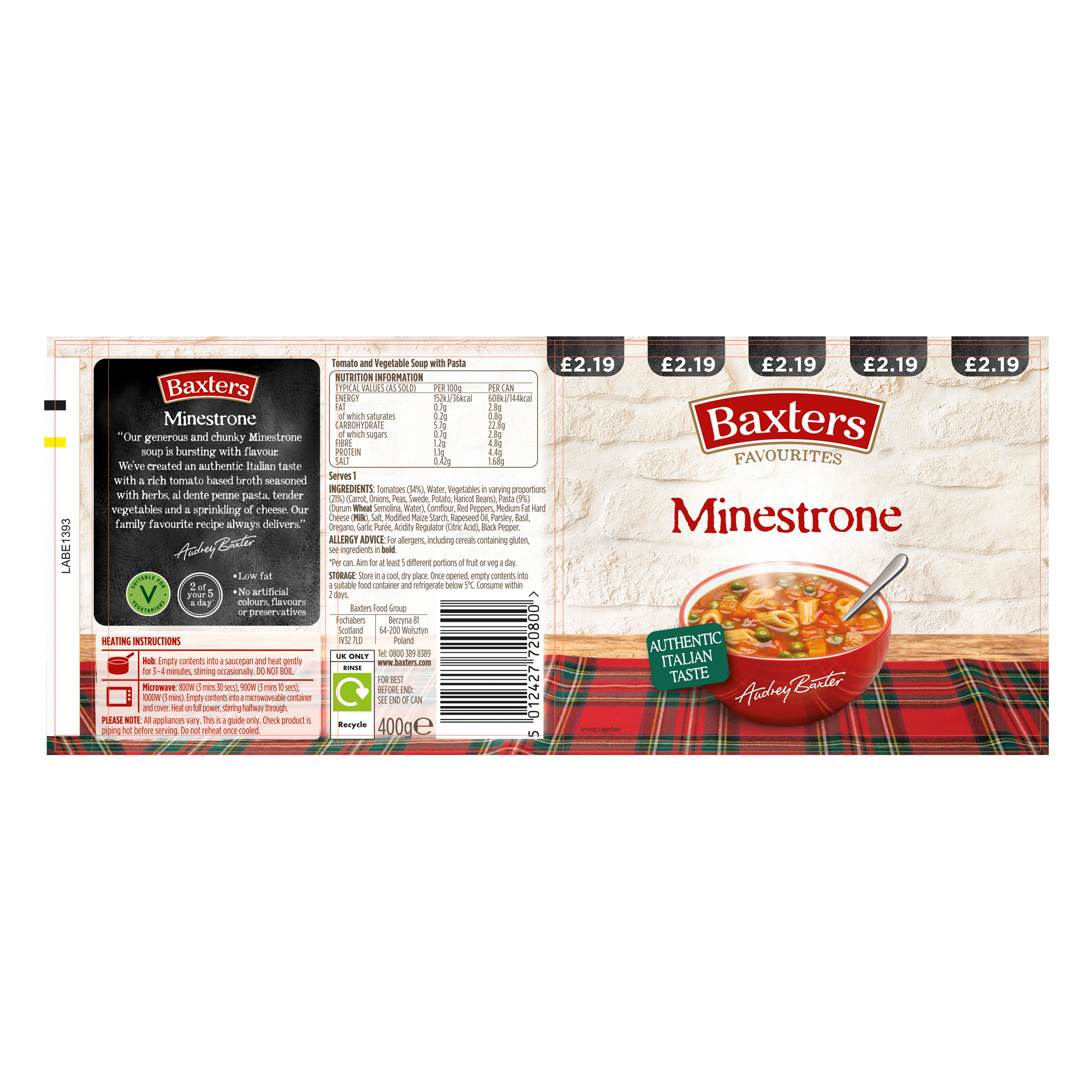 MINESTRONE SOUP PMP œ2.19