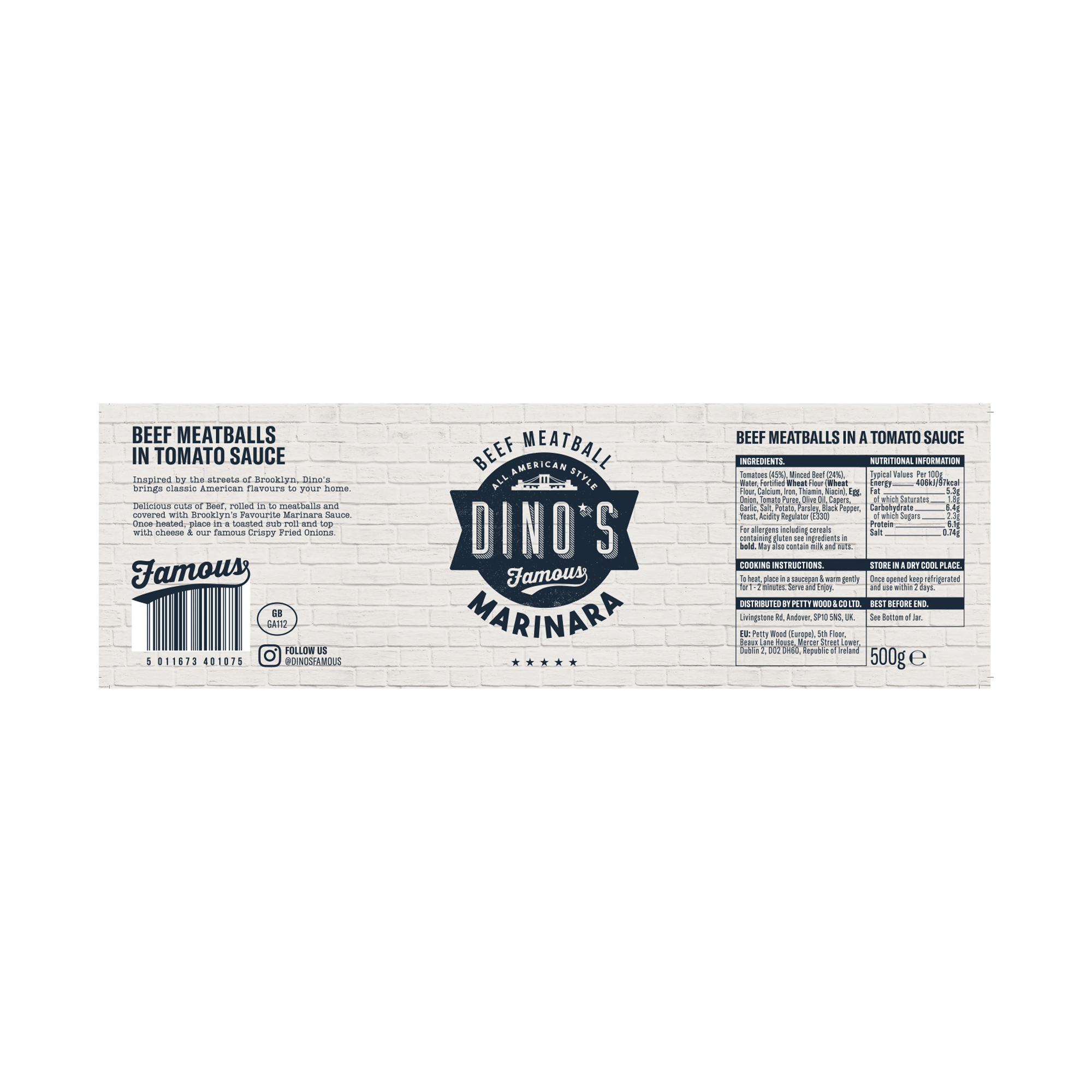 MEATBALLS IN MARINARA SAUCE 6X500G