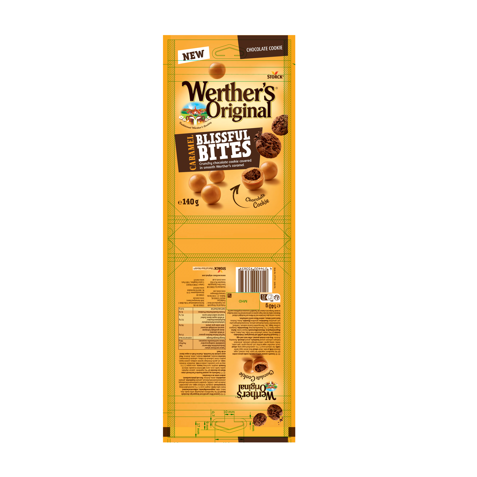 BLISSFUL BITES COOKIE 12X140G