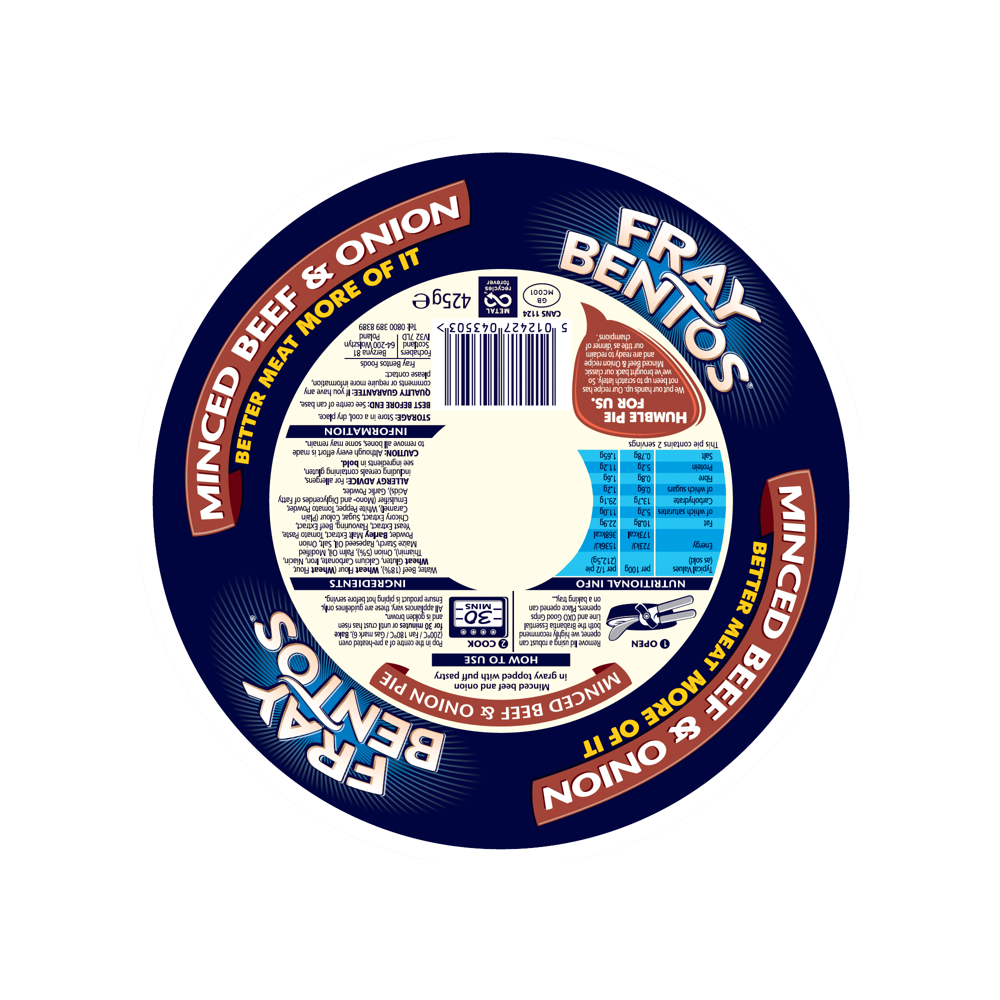 FB MINCE BEEF & ONION PIE FB MINCE BEEF & ONION PIE